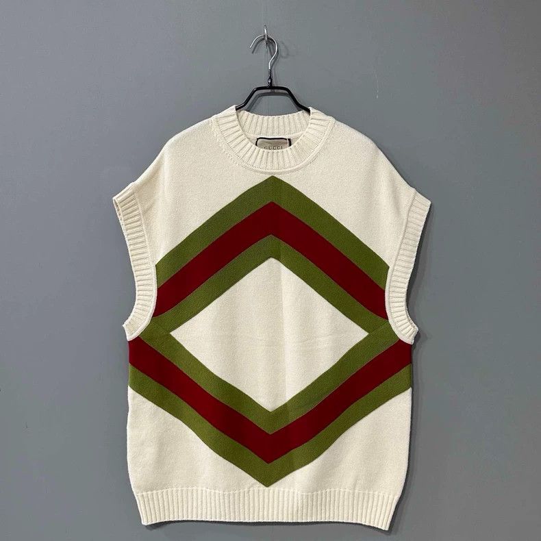 Gucci Gucci White webbing sleeveless vest 2502-Nextarrow Size US S / EU 44-46 / 1 - 1 Thumbnail