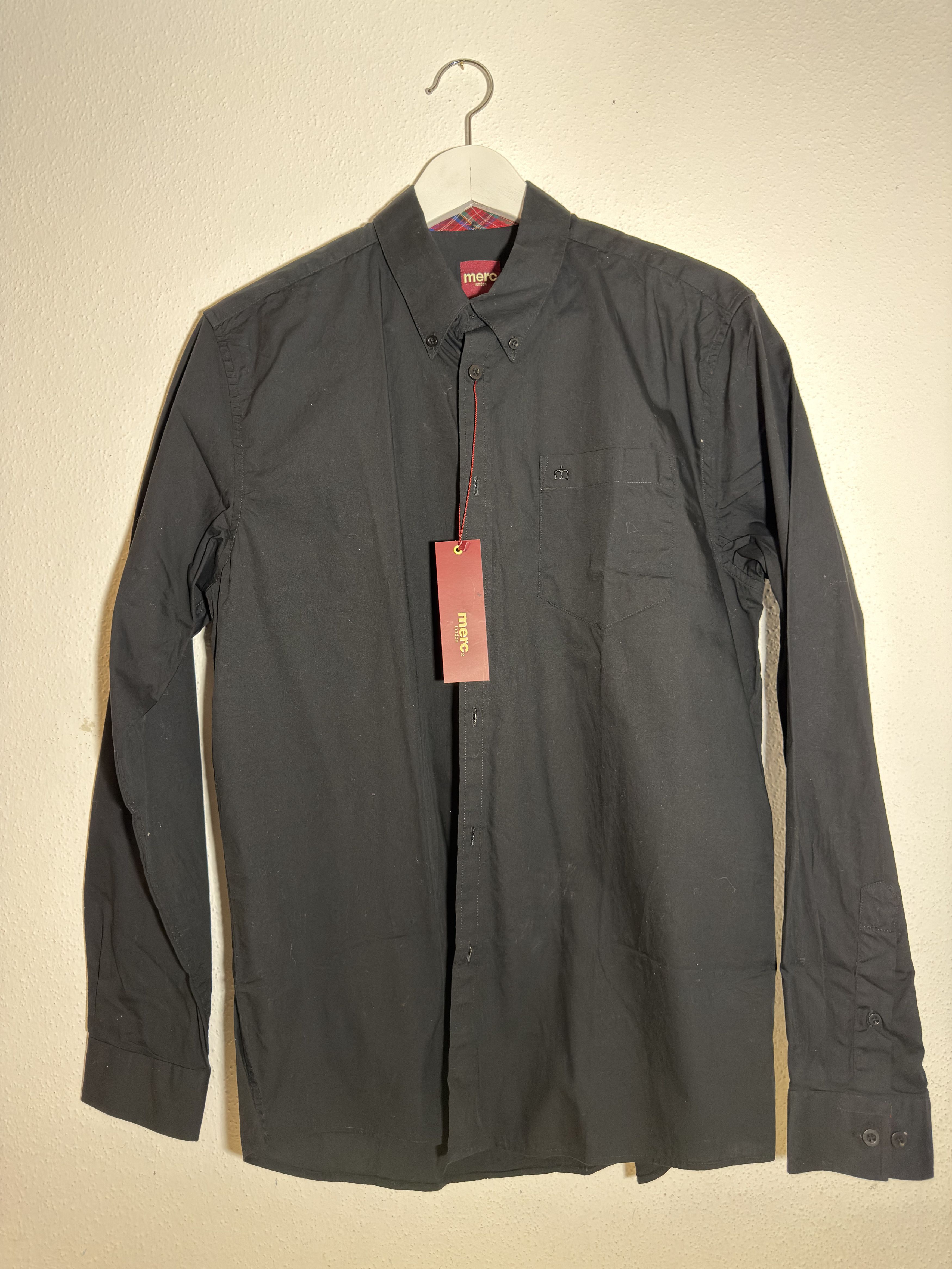Merc Black Shirt – Merc London (New with Tag) Size 38R - 1 Thumbnail