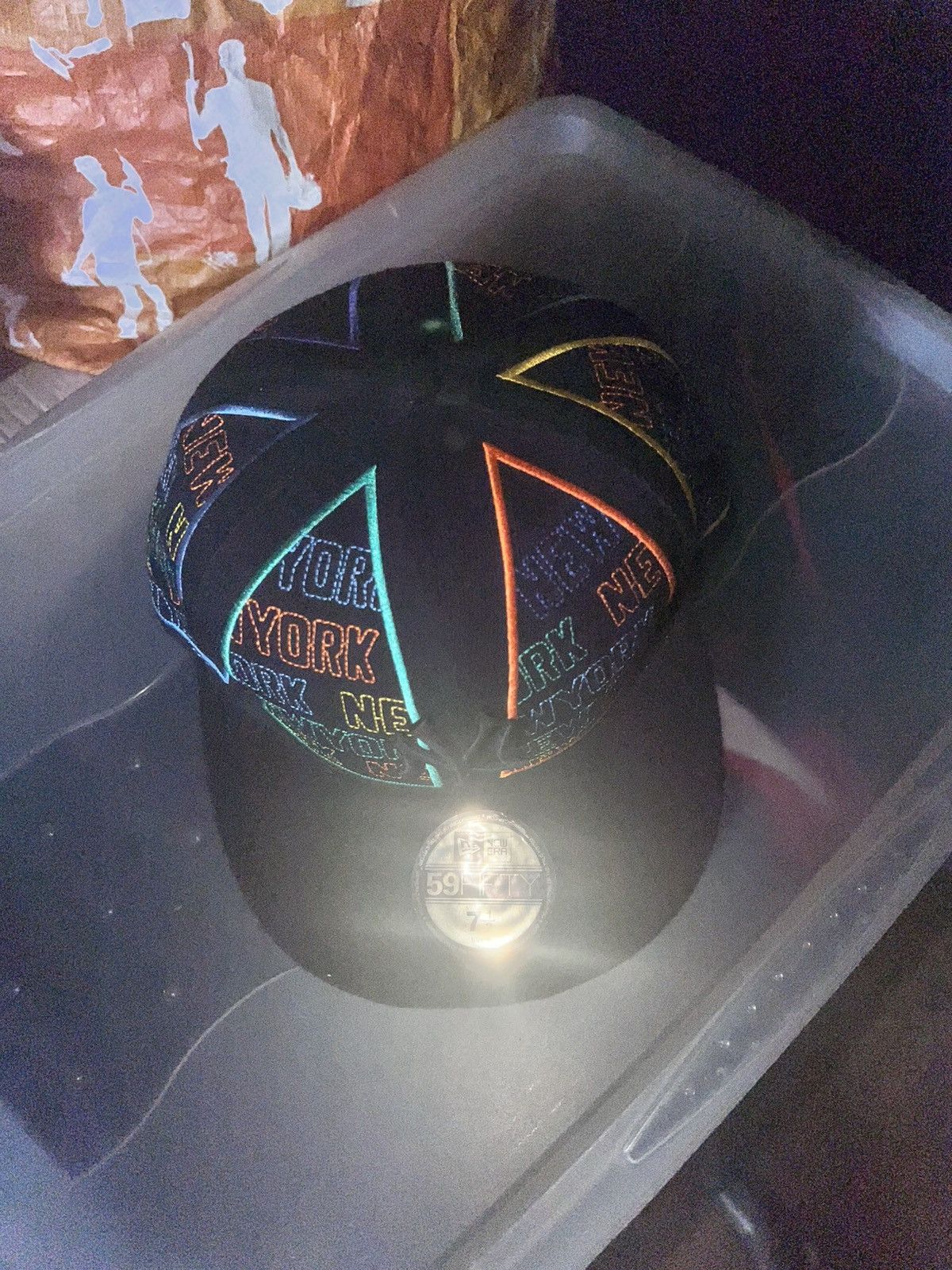 New Era Yankees Rainbow NY Embroidered 59FIFTY Fitted Cap” Size ONE SIZE - 5 Thumbnail