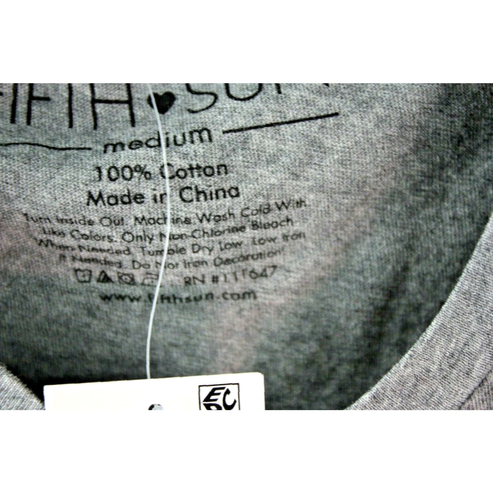 Vintage Fifth Sun T-Shirt Grey M Womens On Sundays We Watch Football Size ONE SIZE - 5 Thumbnail