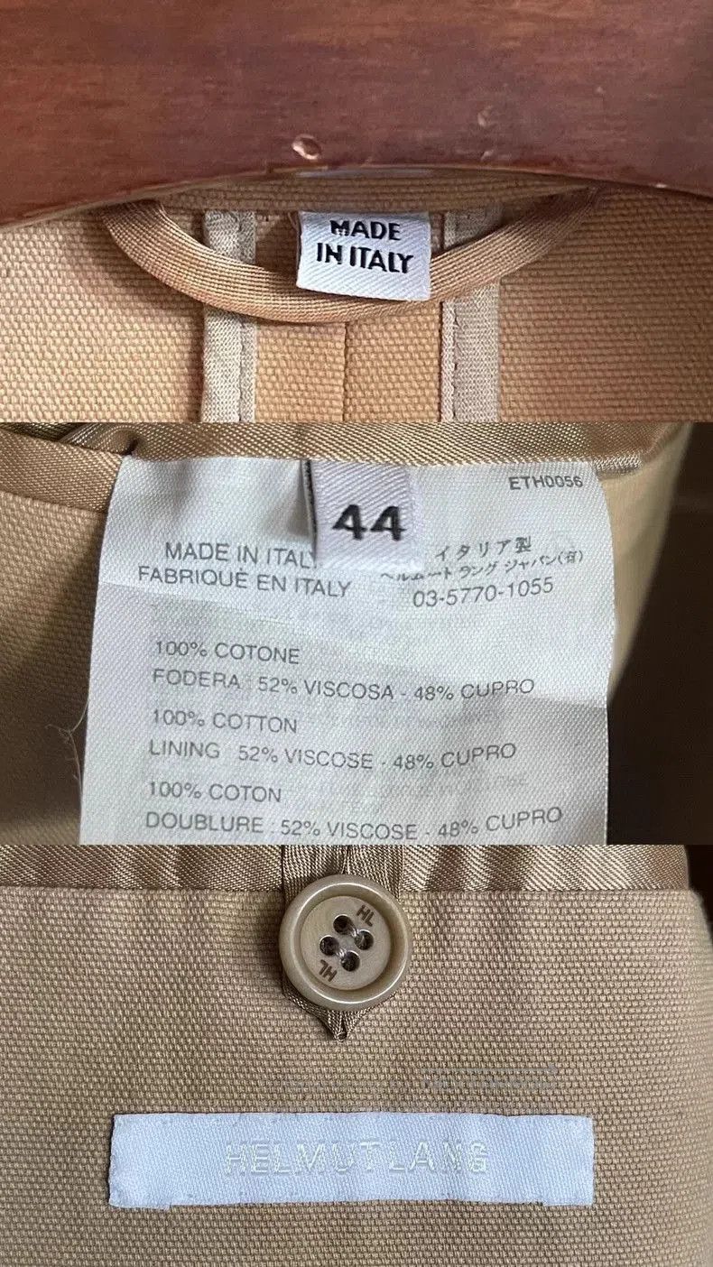 Helmut Lang 00s Collar Cotton Coat.