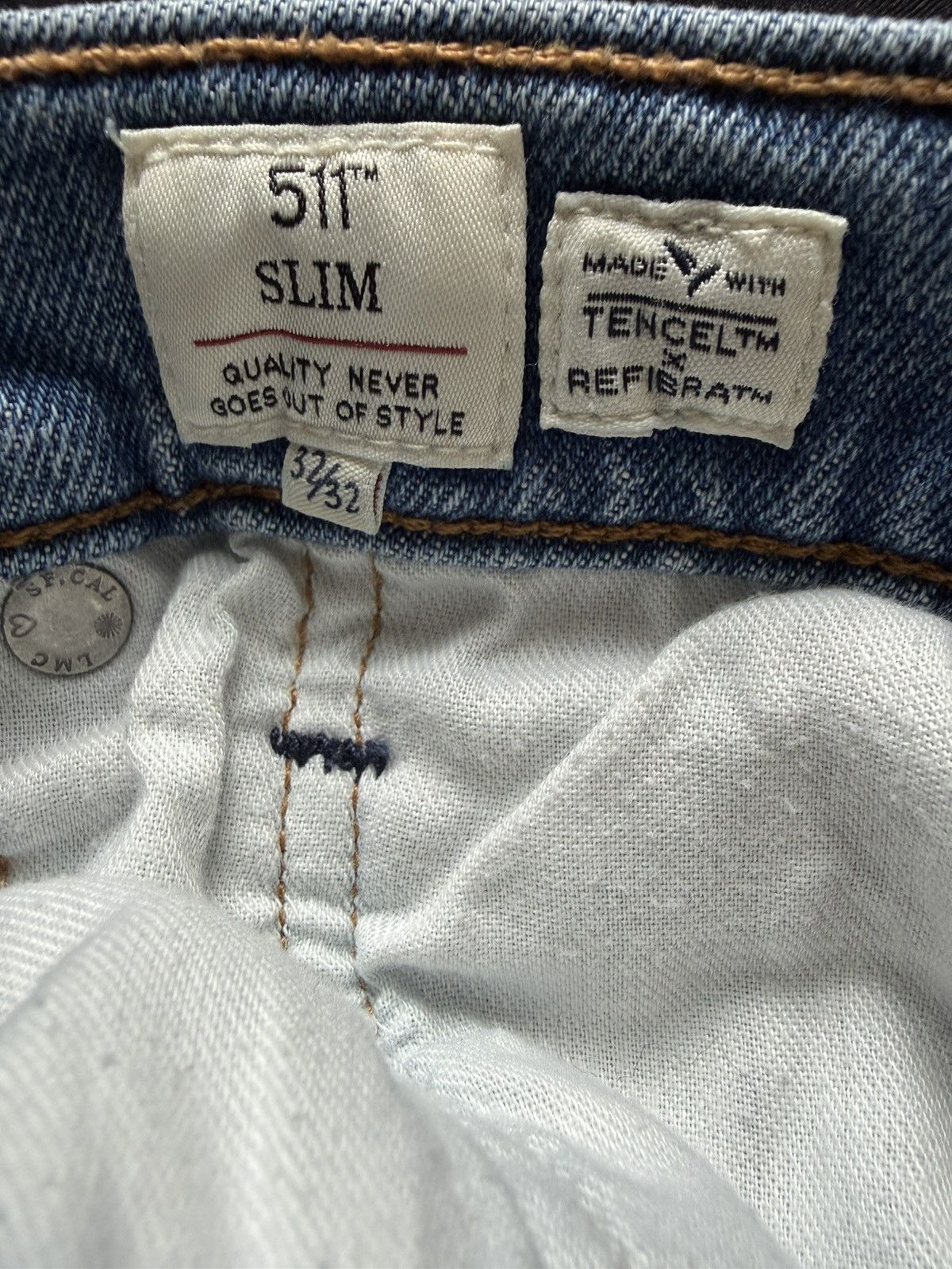 Levi's Made & Crafted Levis 511 made and crafted distressed blue jeans Size US 32 / EU 48 - 7 Thumbnail