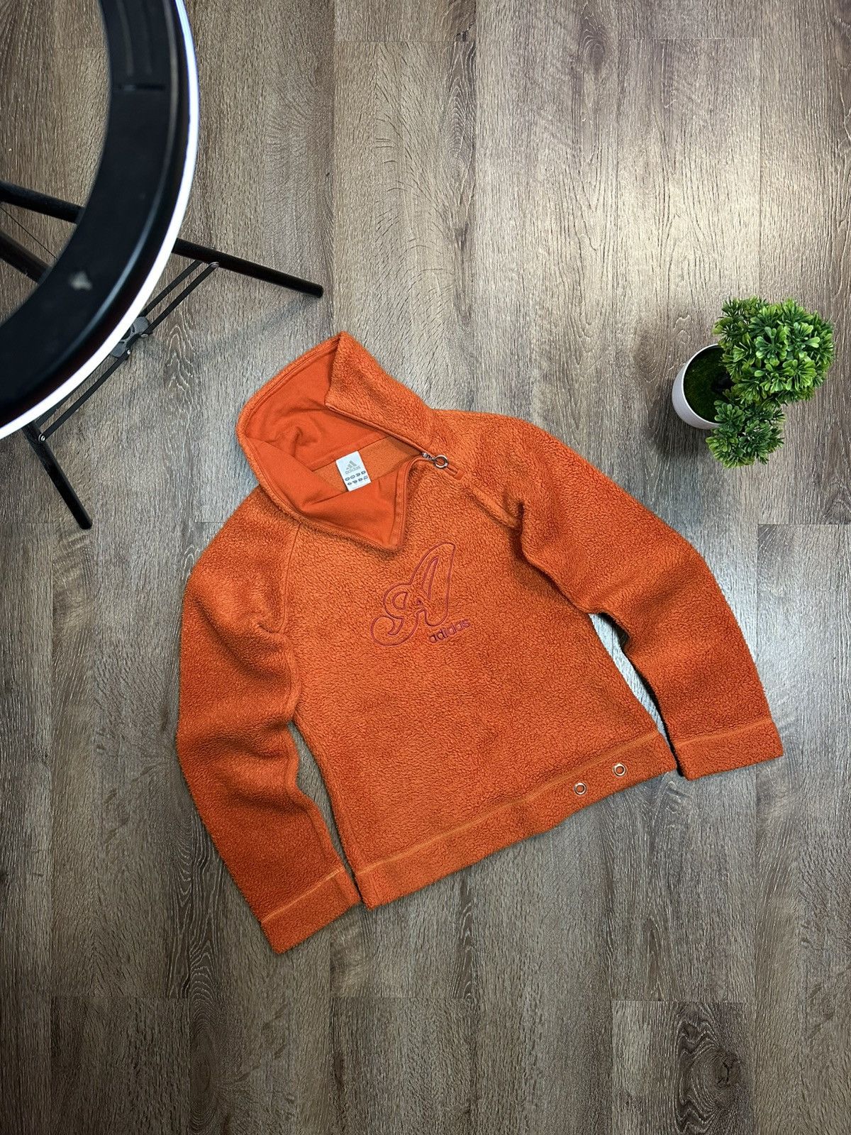 Adidas Adidas Vintage Fleece Plush Avant-Gard Hoodie Size XS / US 0-2 / IT 36-38 - 1 Thumbnail
