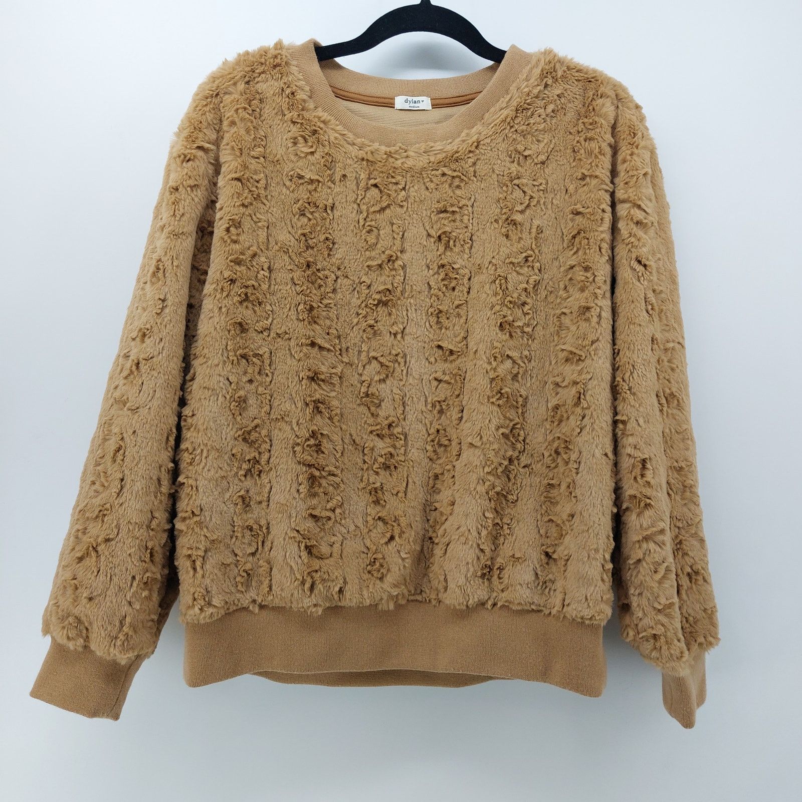 dylan Dylan Faux Fur Pullover Sweater Brown Women Sz M Size M / US 6-8 / IT 42-44 - 14 Thumbnail