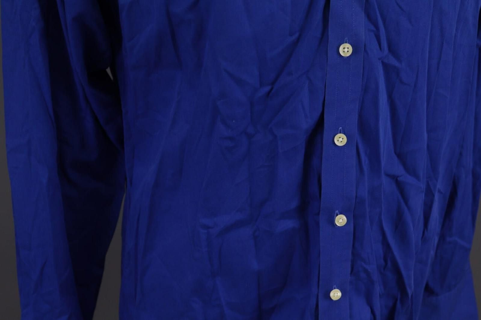Designer Hackett London All Cotton Blue Shirt Size 39 / 15 1/2 Size US M / EU 48-50 / 2 - 6 Thumbnail