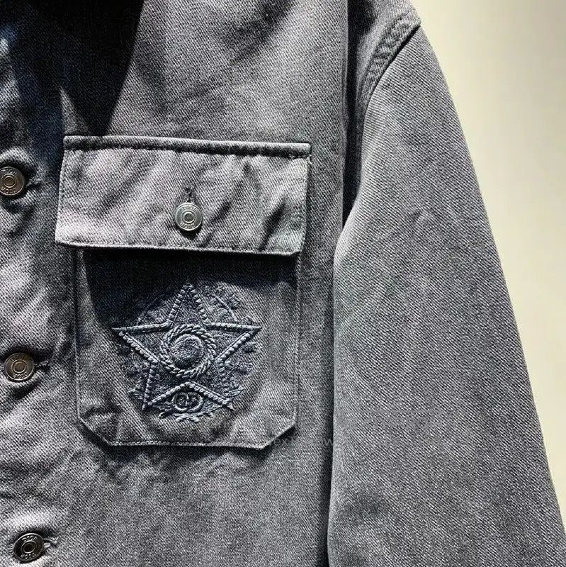 Dior Dior Gray Cotton Men's Jacket . Size US M / EU 48-50 / 2 - 4 Thumbnail