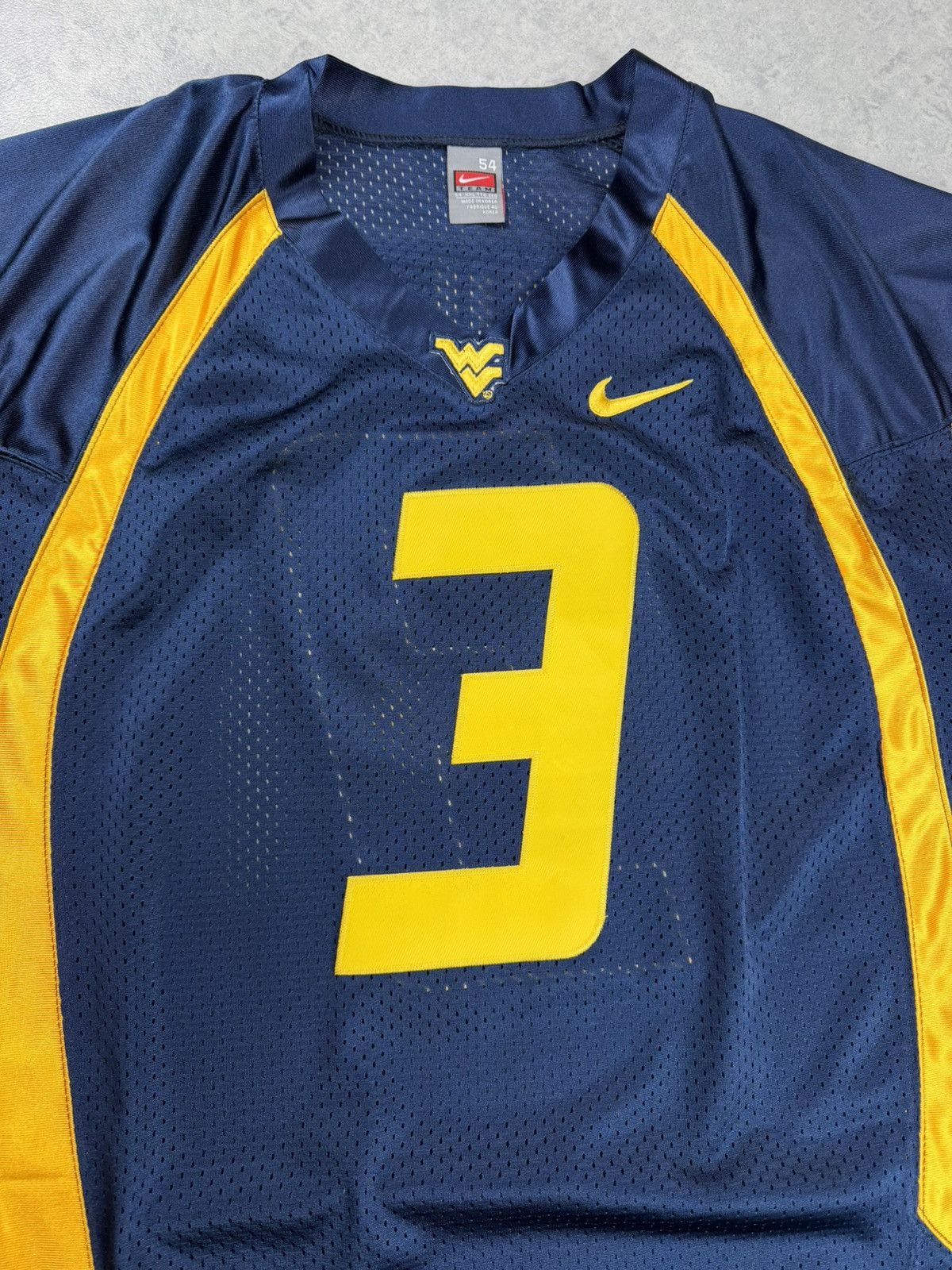 Nike Nike Team West Virginia Mountaineers #3 Bailey Jersey XXL Size US XXL / EU 58 / 5 - 3 Thumbnail