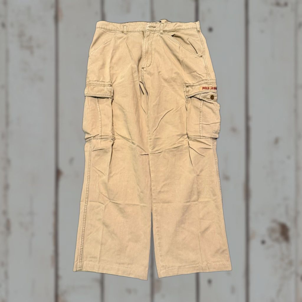 Polo Ralph Lauren VINTAGE Polo Ralph Lauren Polo Jeans Co Cargo Pants Mens 33x30 Khaki Read* Size US XS / EU 42 / 0 - 1 Thumbnail