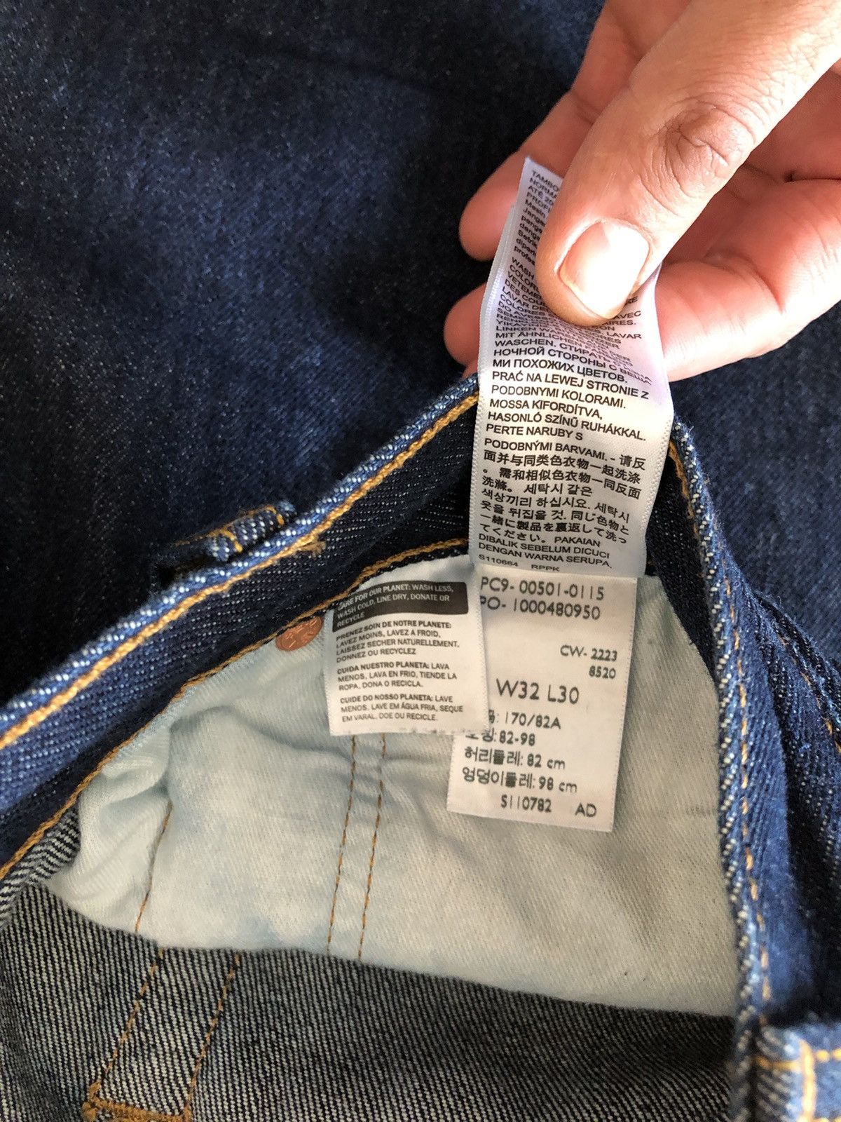Levi's Levi’s 501 Indigo Jeans W33 x L30 Original Straight Fit Size US 32 / EU 48 - 5 Thumbnail