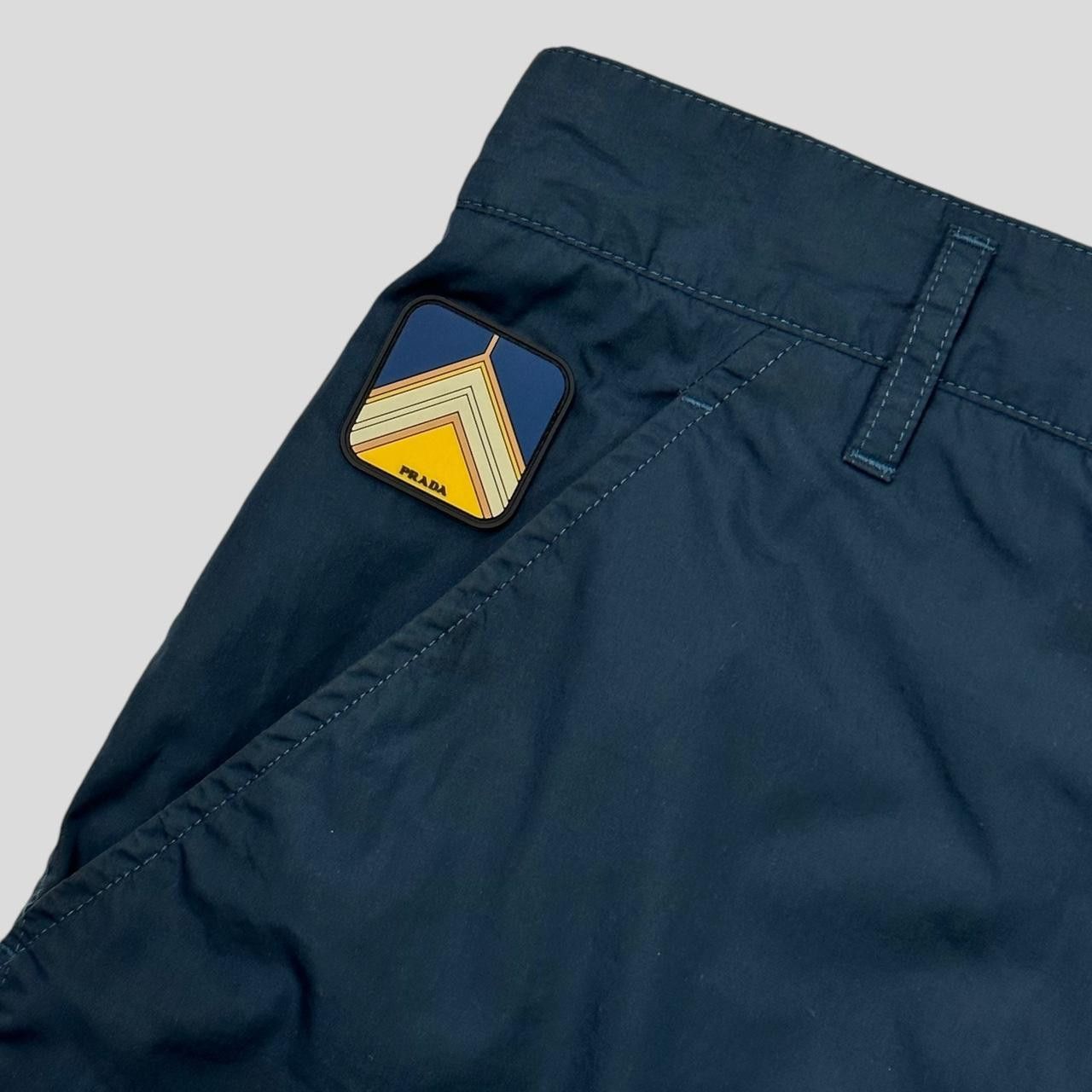 Prada Prada Milano 2017 Rubber Logo Tech Trousers - M/L Size US 35 - 2 Thumbnail
