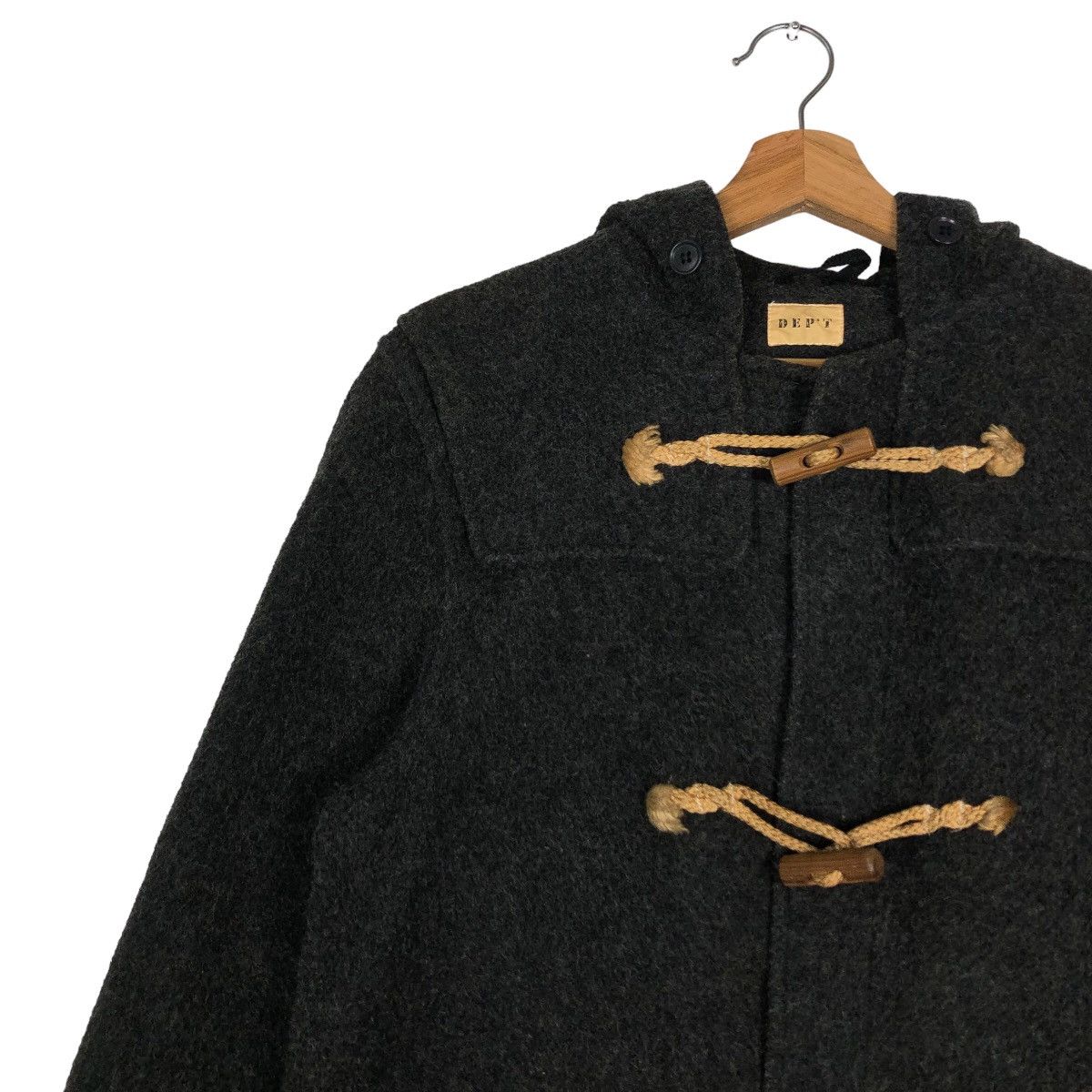 Issey Miyake 🔥Vtg Wool Duffle Jacket Wood Button Dept Issey Miyake Japan Size US M / EU 48-50 / 2 - 7 Thumbnail