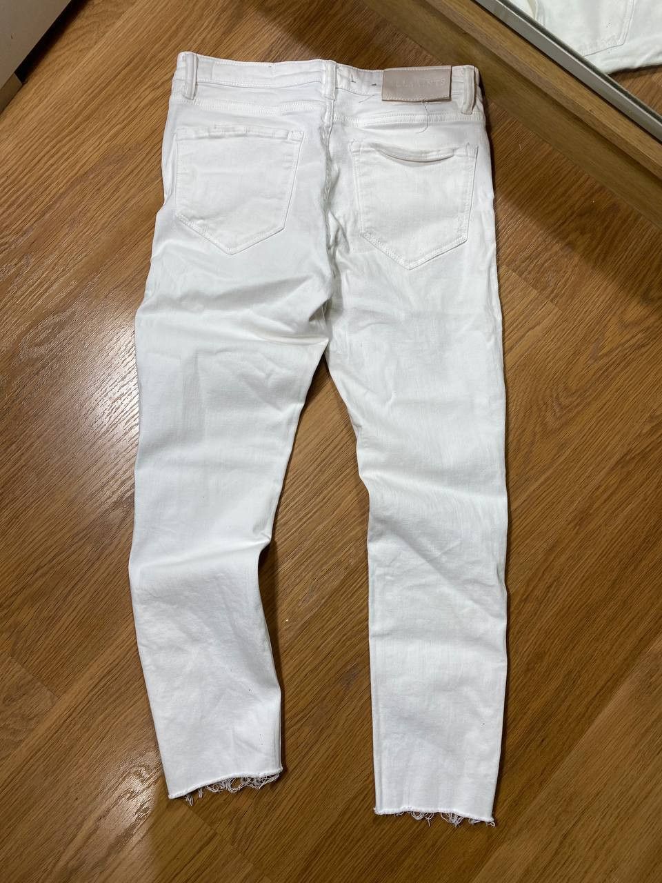 Allsaints × Japanese Brand Crazy Crash Dirty Baggy Faded Jean Japan Avant Garde Style Size US 28 / EU 44 - 4 Thumbnail