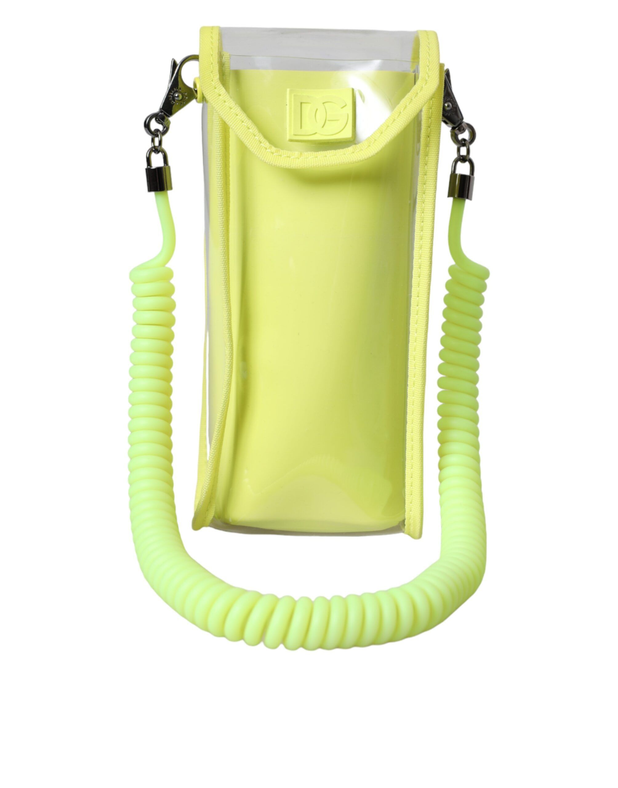 Dolce & Gabbana Yellow Green Plastic DG Logo Neck Strap Cardholder Women's Size ONE SIZE - 1 Thumbnail