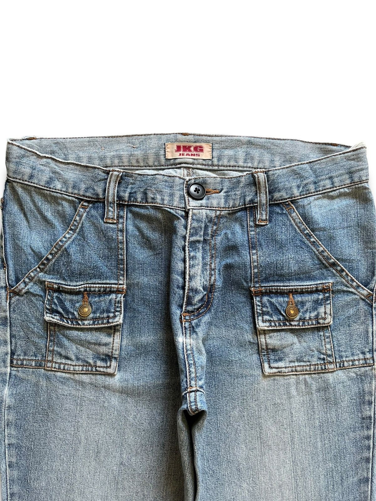 Japanese Brand Vintage Japanese Brand Faded Wash Flare Jeans Size 30" / US 8 / IT 44 - 4 Thumbnail
