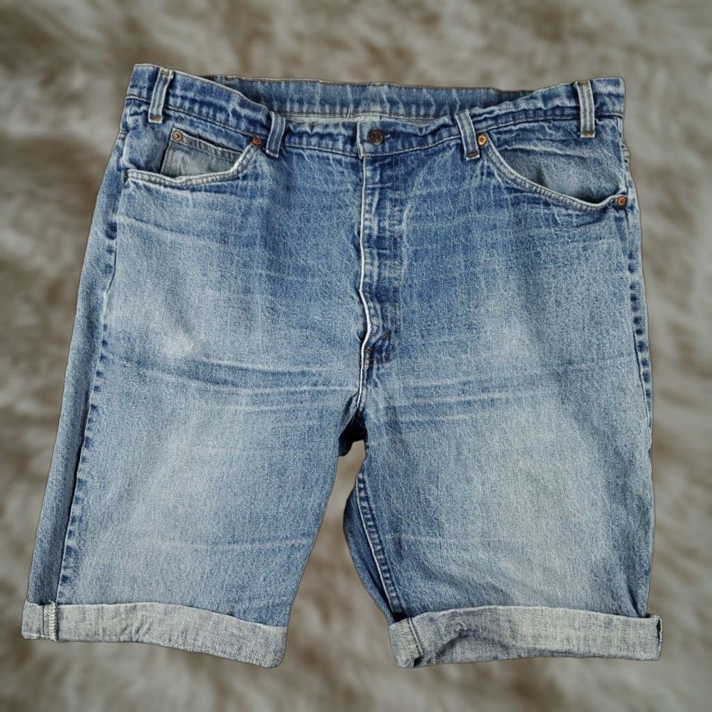Levi's Levis 569 Shorts Mens Size 42 Blue Denim Chino Waist 42 Regular Fit Cotton Blend Size US 40 / EU 56 - 1 Thumbnail