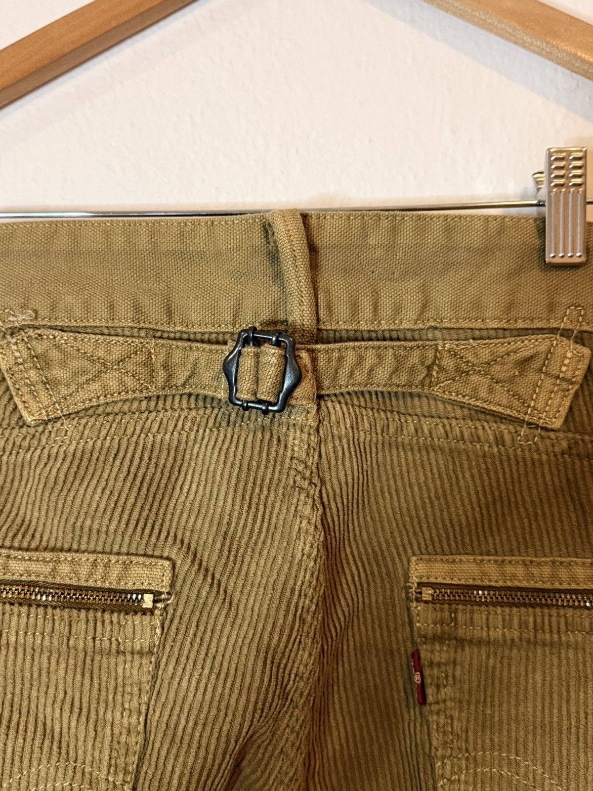 Levi's Vintage Clothing Vintage Levi's 509 Corduroy Pants Olive Cinch Back Zippers Size US 32 / EU 48 - 6 Thumbnail
