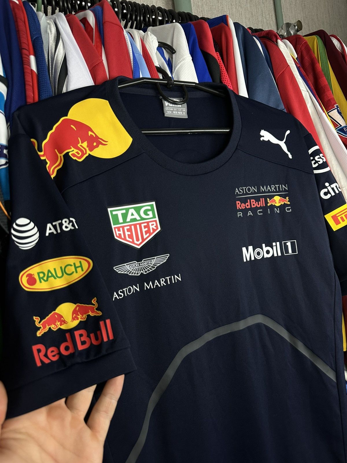 Formula 1 × Puma × Red Bull Puma x Red Bull T-Shirt Aston Martin Racing F1 Team Mobil1 Size US M / EU 48-50 / 2 - 3 Thumbnail