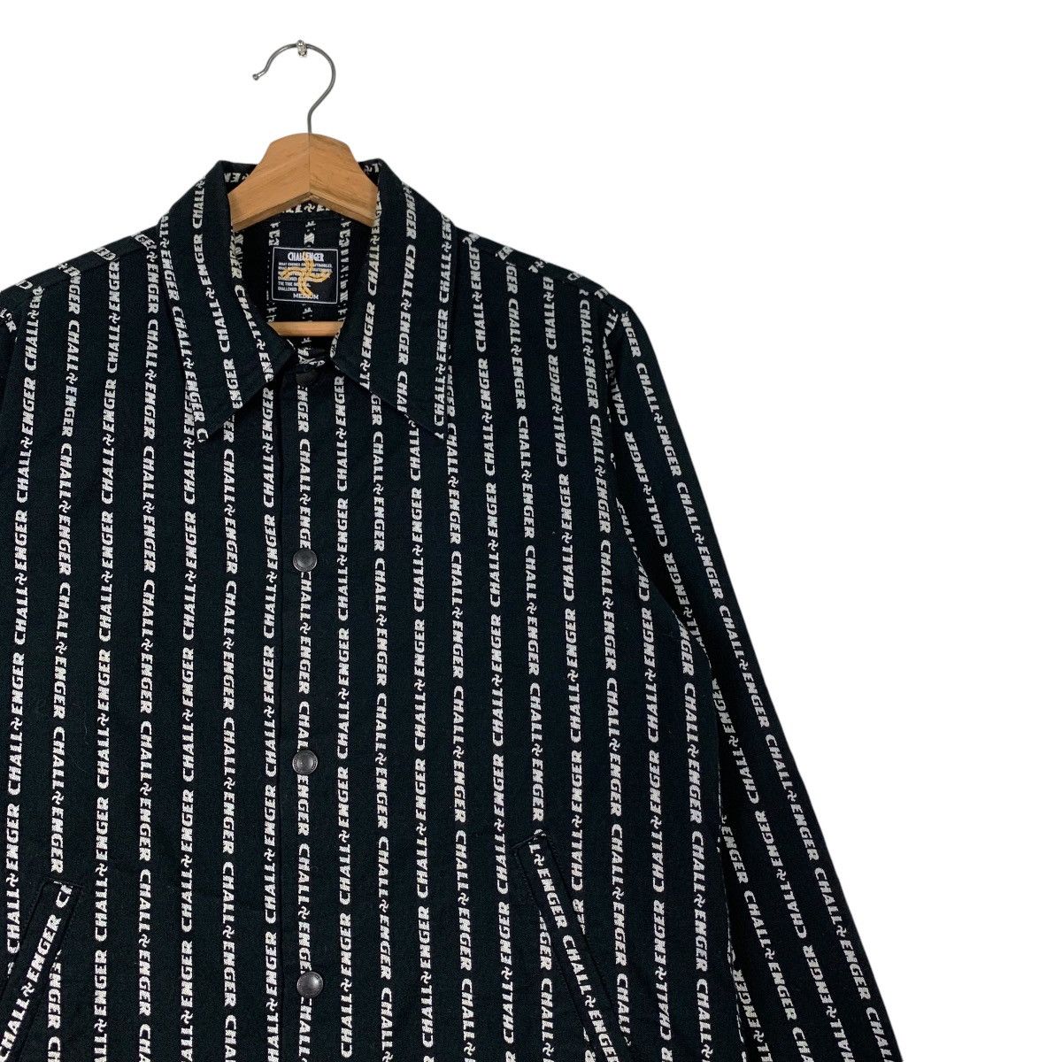 CHALLENGER CHALLENGER All Over Striped Logo Casual Jacket #1289-C58 Size US M / EU 48-50 / 2 - 5 Thumbnail