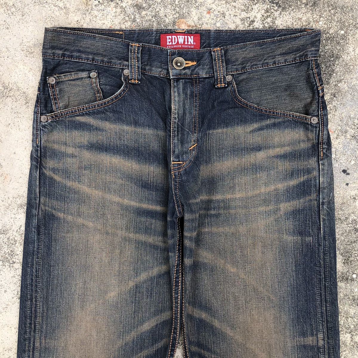 Edwin Vintage Edwin XV Rusty Distressed Denim Pants Size US 34 / EU 50 - 4 Thumbnail