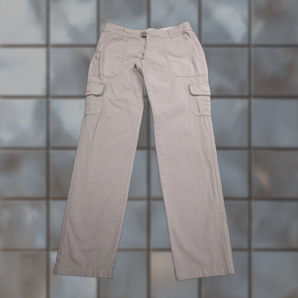 Vintage HEI HEI Womens Cargo Pants Size 8 Khaki Beige Utility Straight Leg Stretch Casual Size 30" / US 8 / IT 44 - 1 Thumbnail