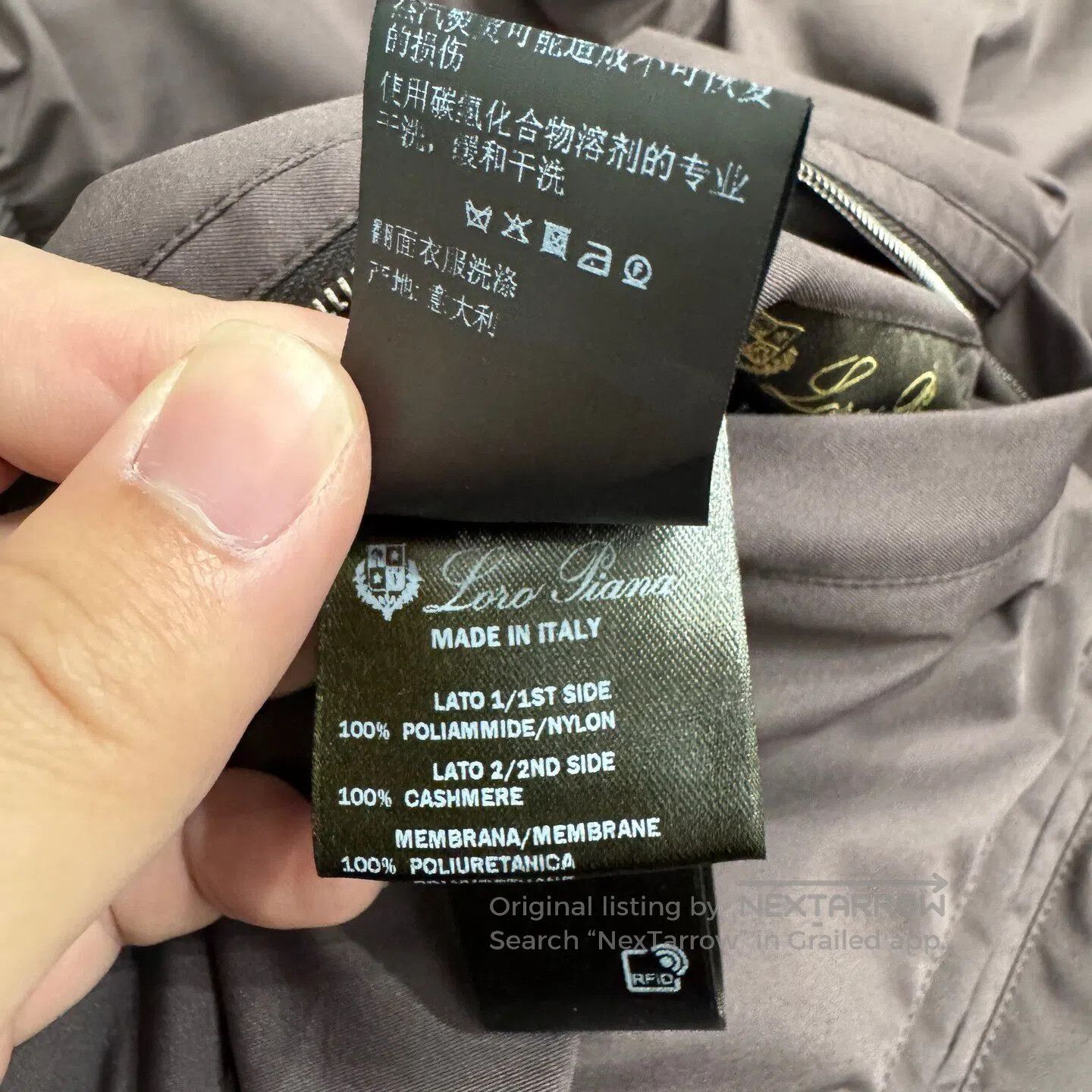 Loro Piana LORO PIANA Nylon and cashmere double-sided hooded jacket| Size US S / EU 44-46 / 1 - 7 Thumbnail