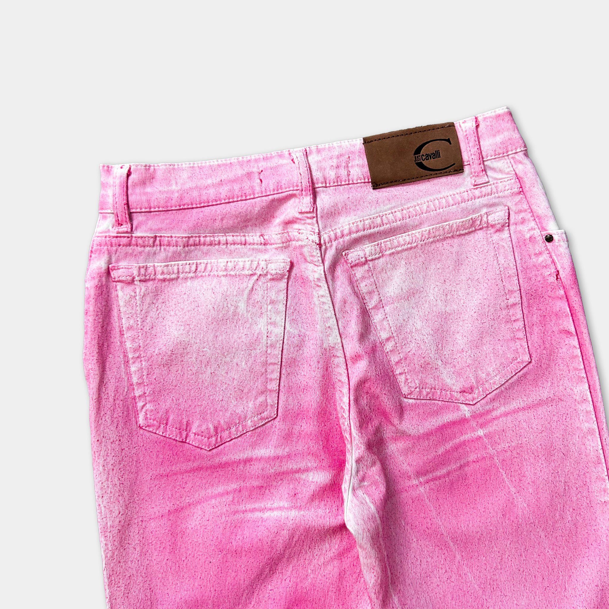 Roberto Cavalli Just Cavalli 2000's Gradient Pink Jeans Size 27" / US 4 / IT 40 - 5 Thumbnail