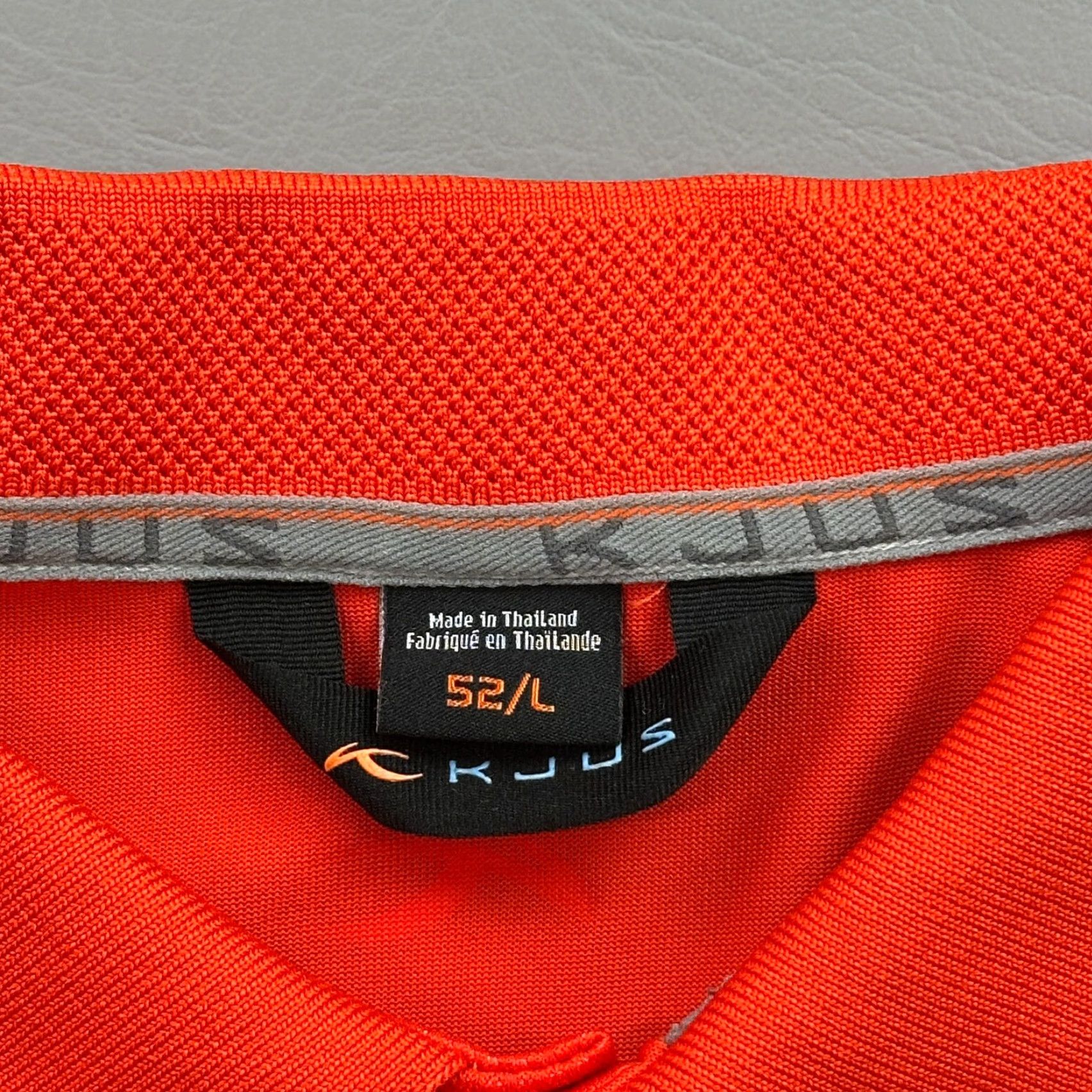 KJUS KJUS Polo Shirt Mens L Orange Lightweight Performance Logo Casual Golf Size US L / EU 52-54 / 3 - 4 Thumbnail