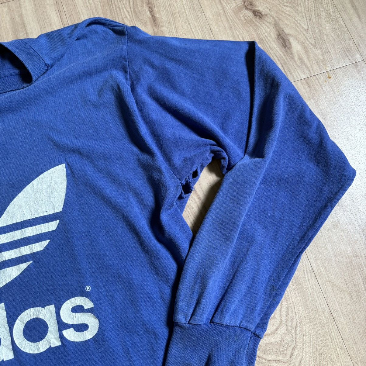 Adidas × Vintage Distressed/Thrashed Adidas Longsleeve Mirror Size US L / EU 52-54 / 3 - 5 Thumbnail