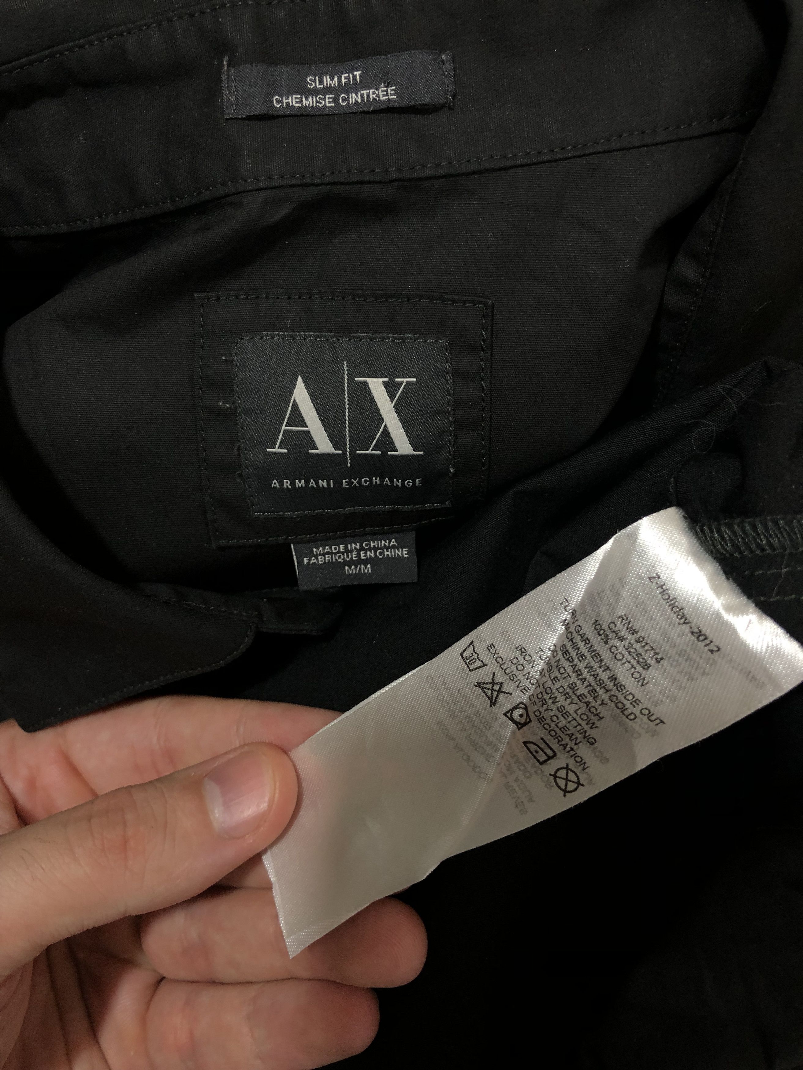 Armani Armani Exchange Light Overshirt Slim Fit Gray size M Size US M / EU 48-50 / 2 - 9 Thumbnail