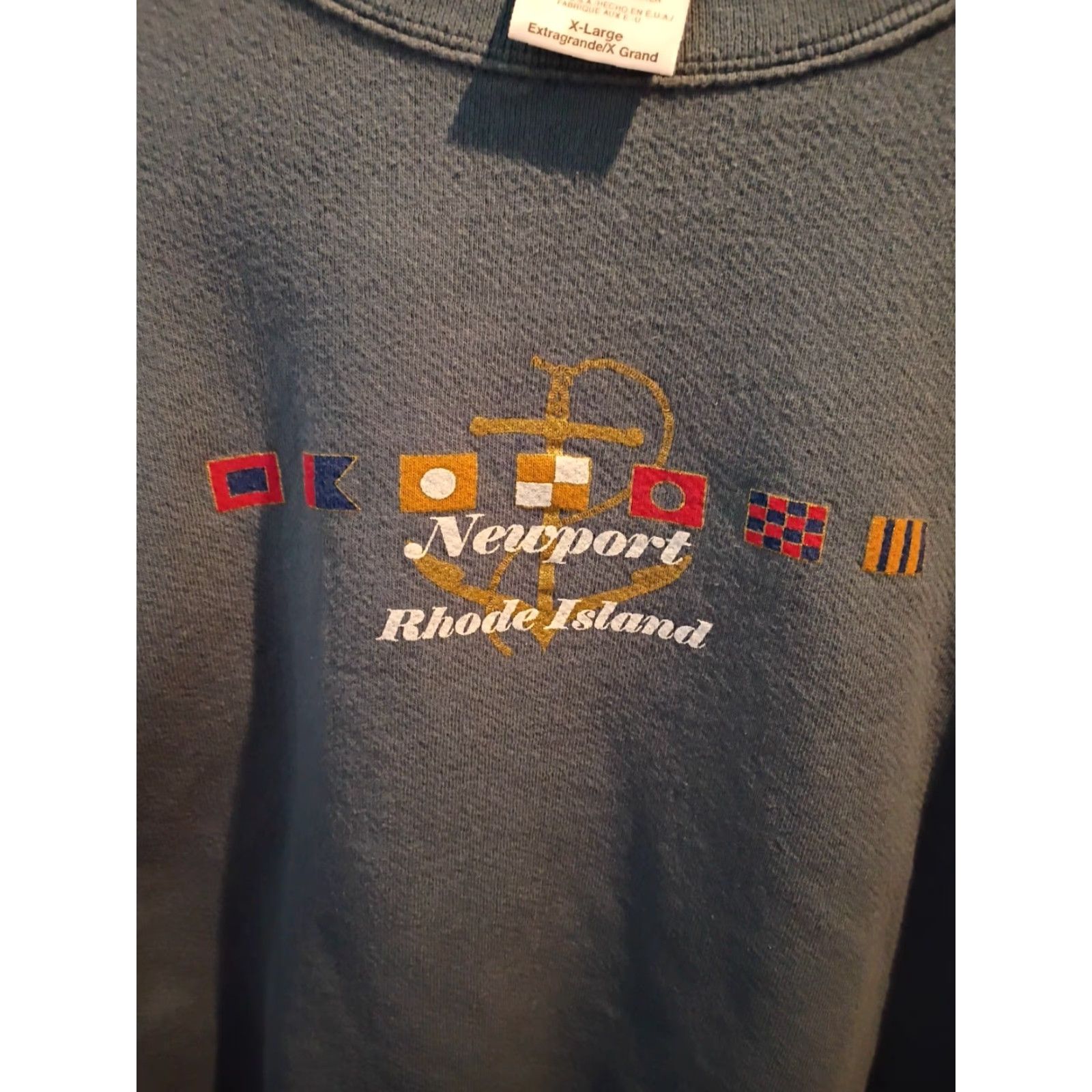 Tultex VINTAGE Tultex Sweatshirt XL Gray Made In USA Pullover Men Travel USA VG Mens Size US XL / EU 56 / 4 - 2 Thumbnail