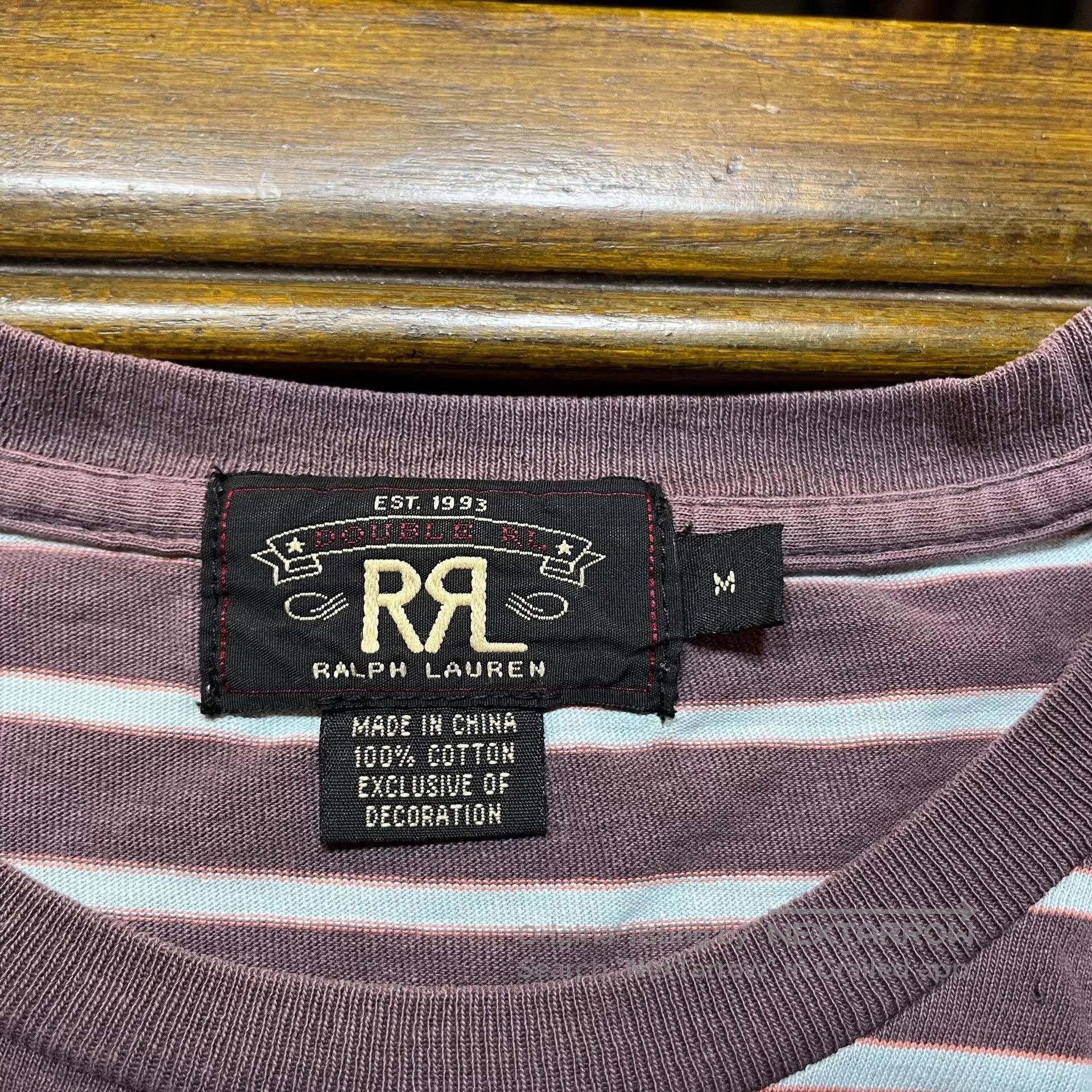 RRL Ralph Lauren RRL Striped Short Sleeve T-Shirt. Size US M / EU 48-50 / 2 - 3 Thumbnail