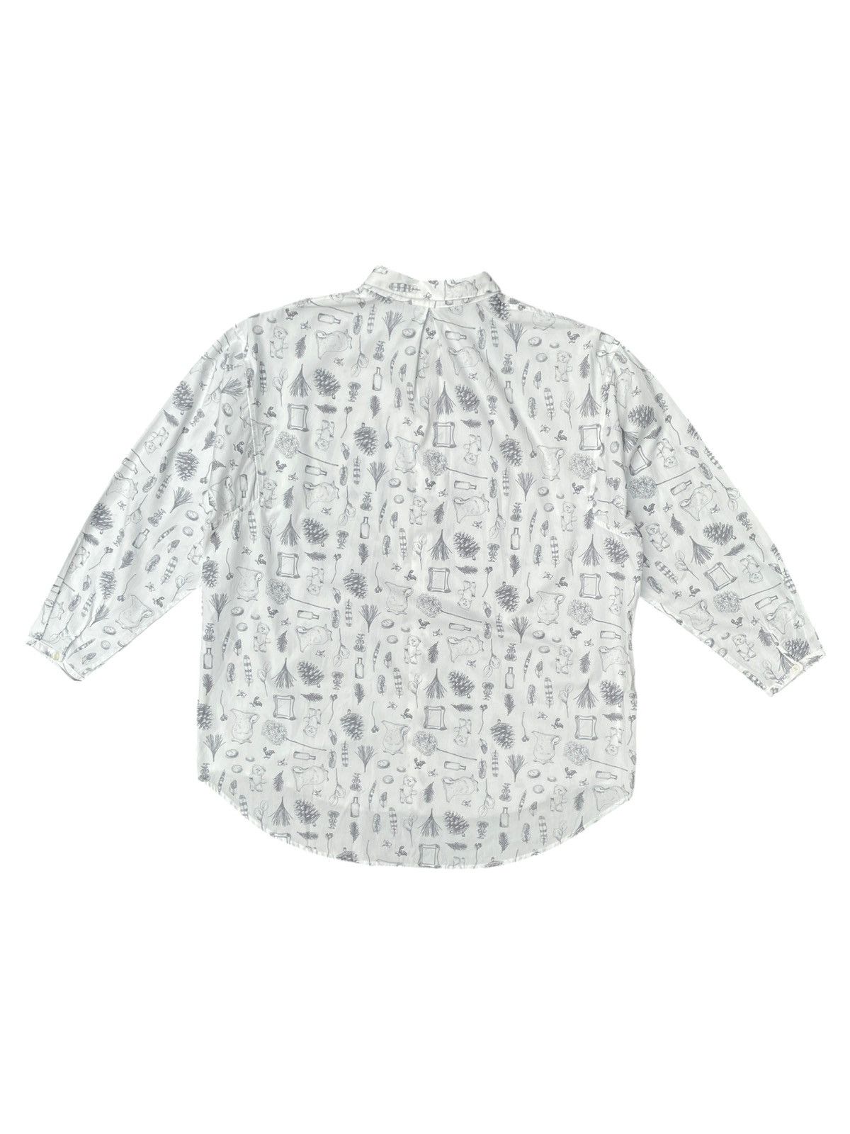 Issey Miyake × Japanese Brand × Ne-Net Vintage Ne-net Plants AOP Button-Up Long Sleeve Shirt Size US M / EU 48-50 / 2 - 2 Thumbnail