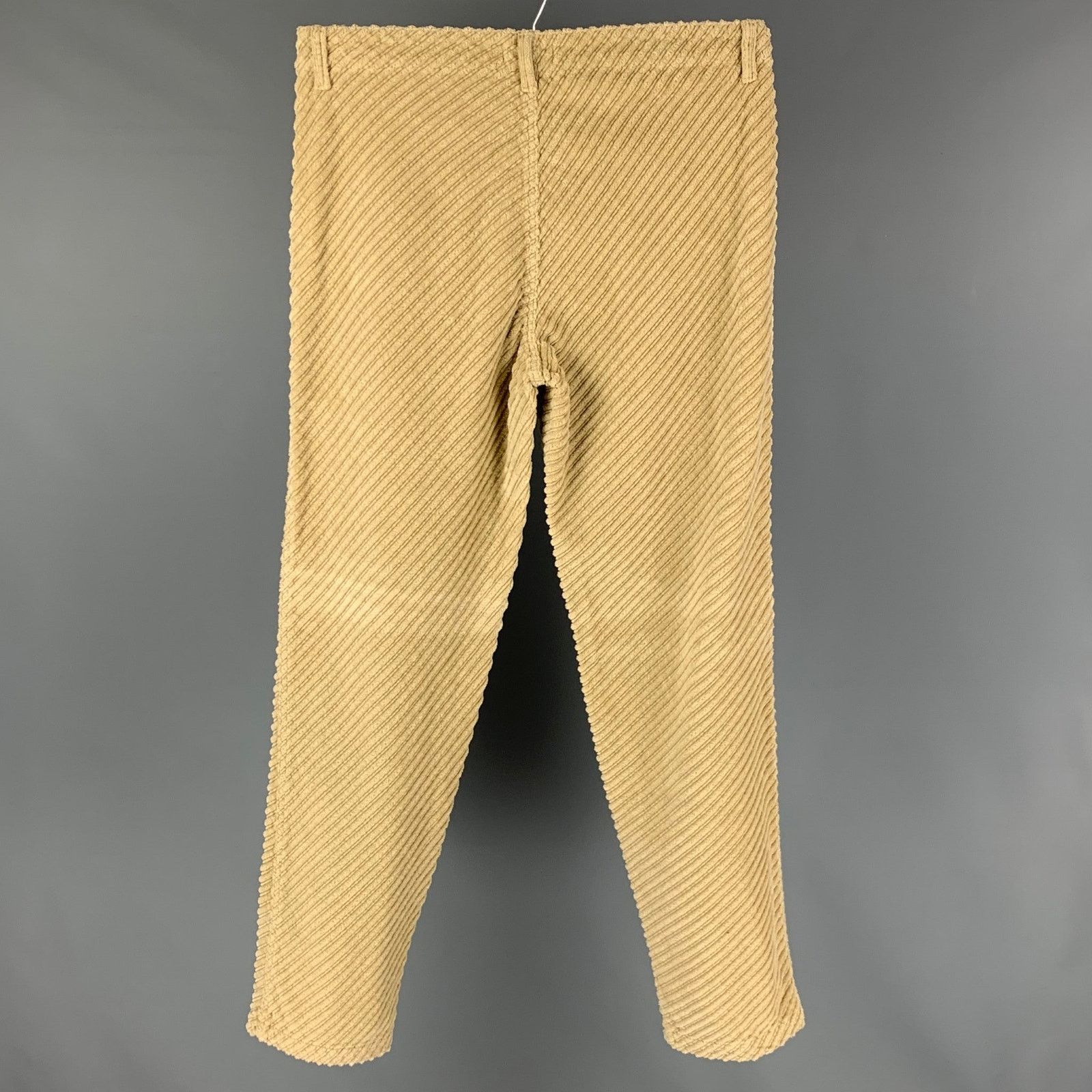 ERL ERL Size XL Khaki Corduroy Cotton Zip Fly Dress Pants Size US 36 / EU 52 - 2 Thumbnail