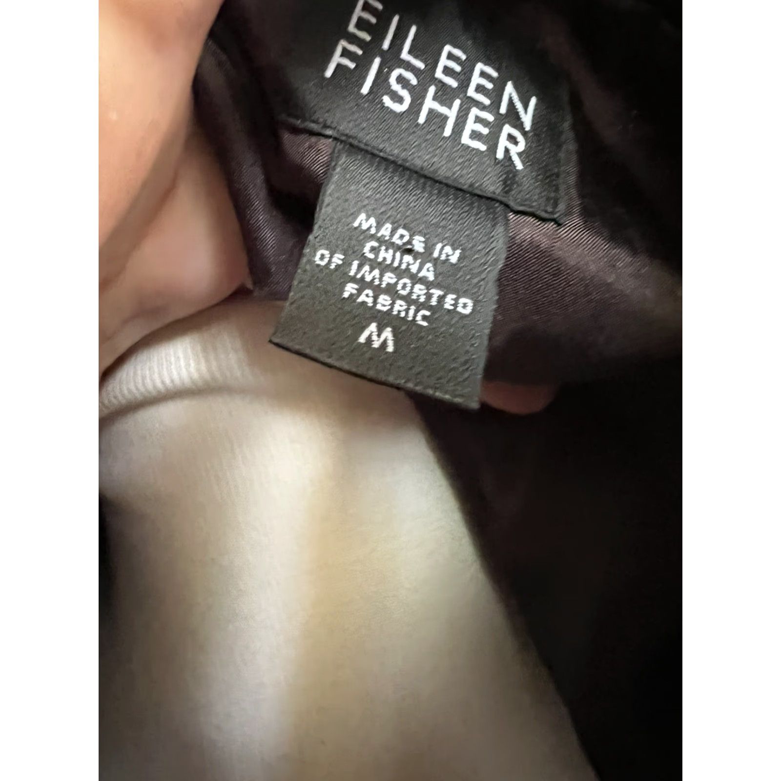Eileen Fisher Eileen Fisher Woman Jacket Medium Brown Fabric Buttons Funnel Neck Size M / US 6-8 / IT 42-44 - 6 Thumbnail