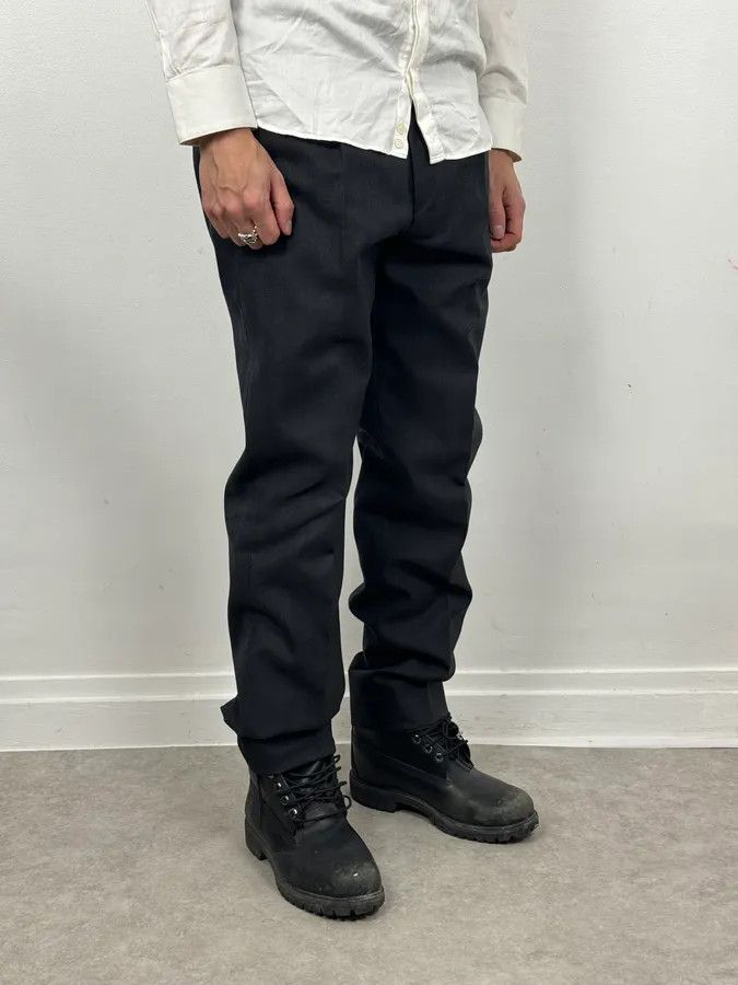 Yohji Yamamoto Yohji Yamamoto Black Wool Tailored Pants Size US 34 / EU 50 - 3 Thumbnail