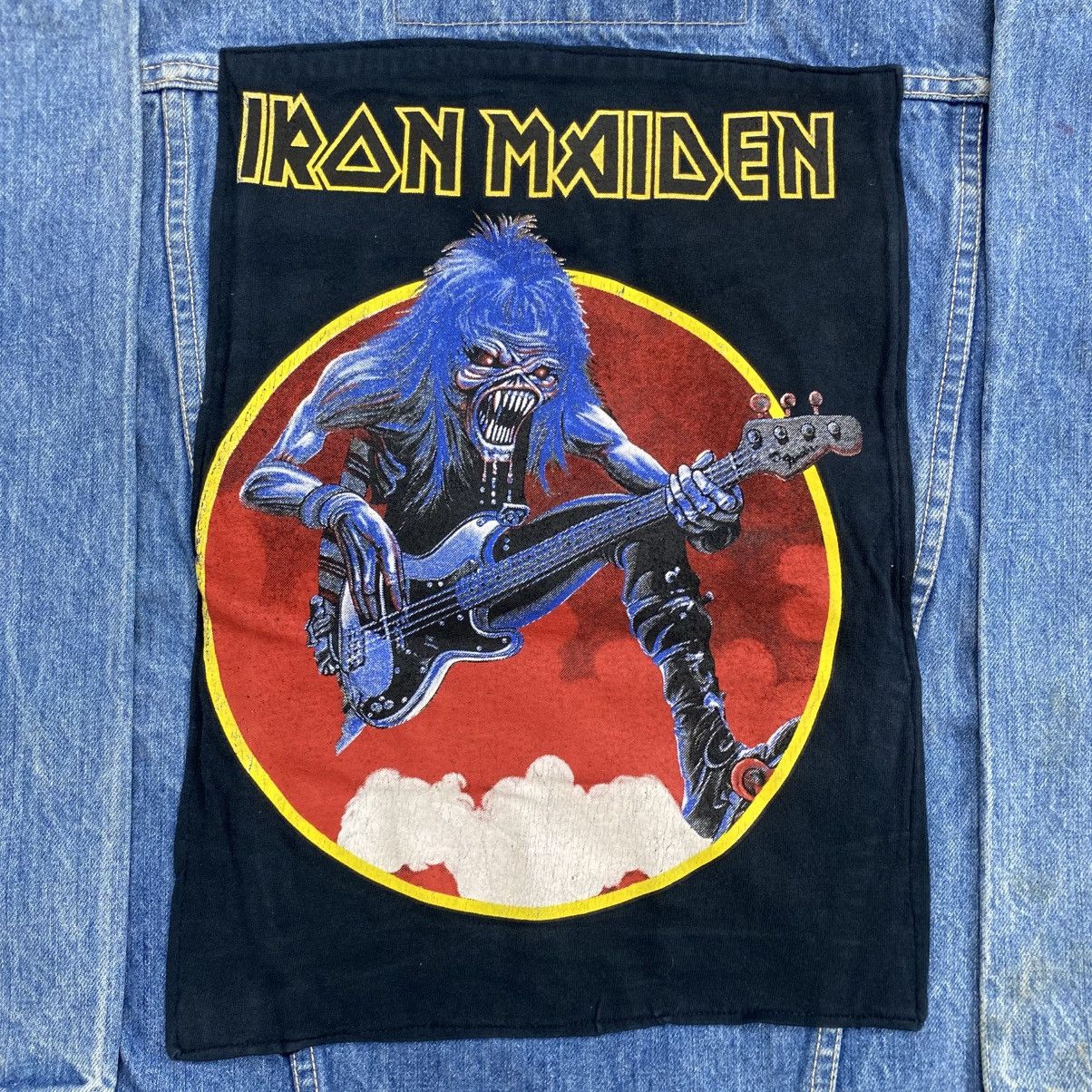 Levi's Vintage Clothing 1980s Vintage Levis Iron Maiden Sherpa USA Long Denim Jacket Size US M / EU 48-50 / 2 - 12 Thumbnail