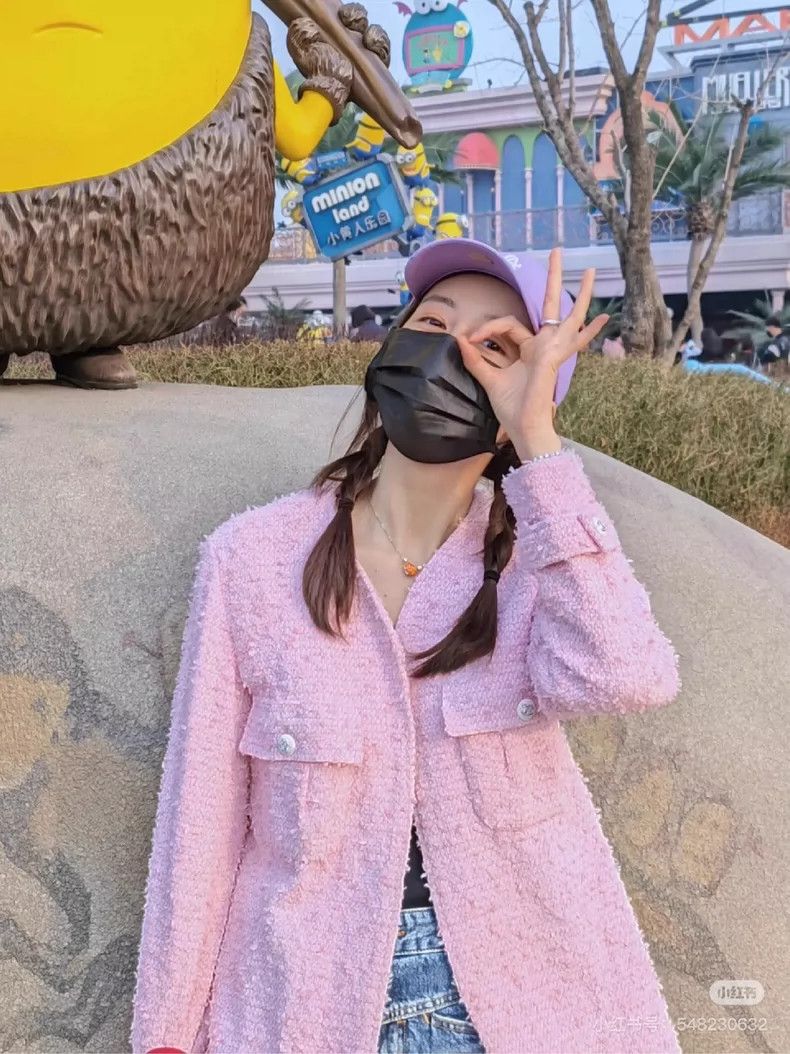 Chanel Chanel Pink coarse floral medium and long coat 2504-Nextarr Size XXS / US 00 / IT 34 - 8 Thumbnail