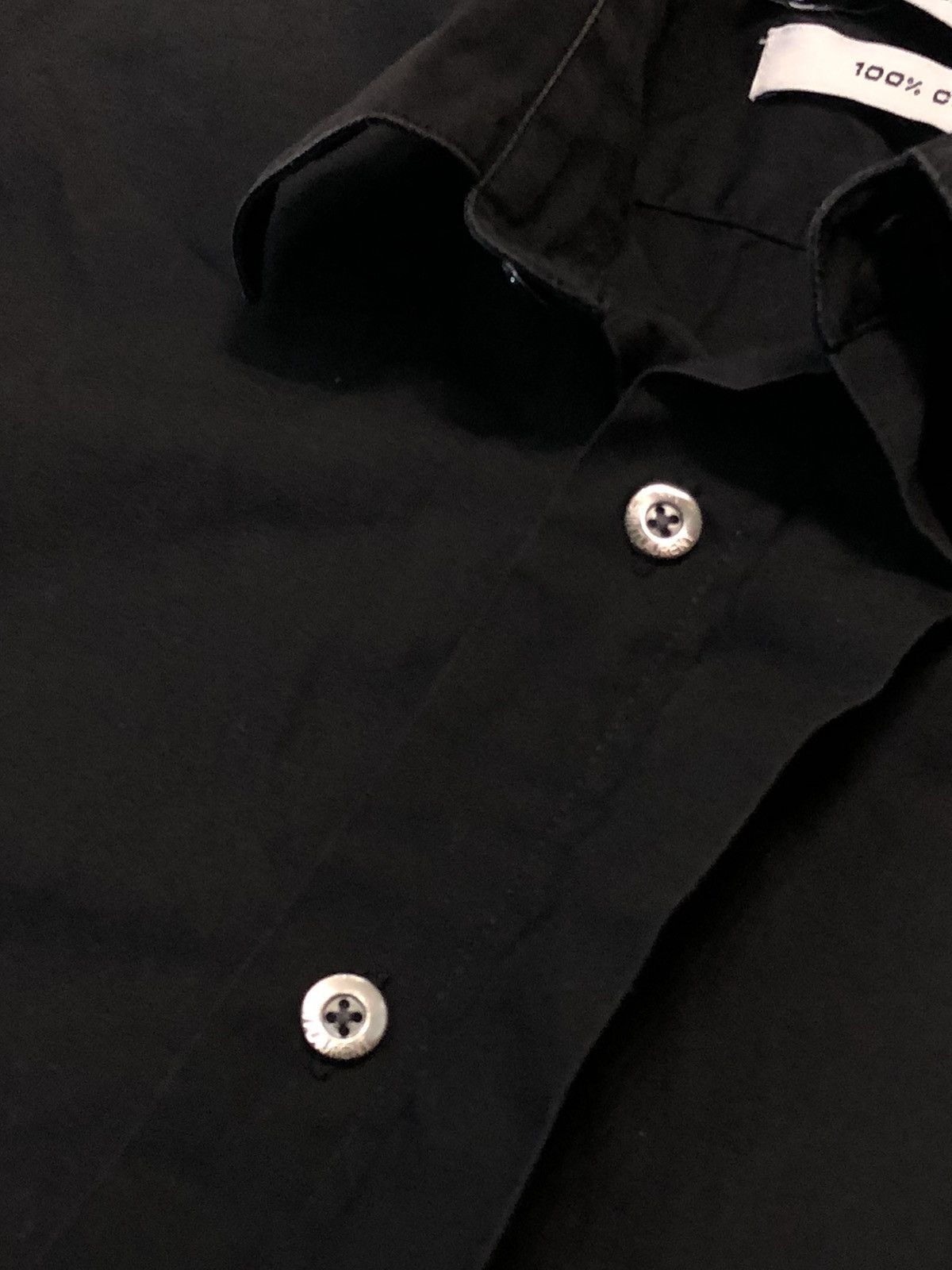 Saint Laurent Paris Saint Laurent Paris Poplin Black Shirt Size US M / EU 48-50 / 2 - 20 Thumbnail