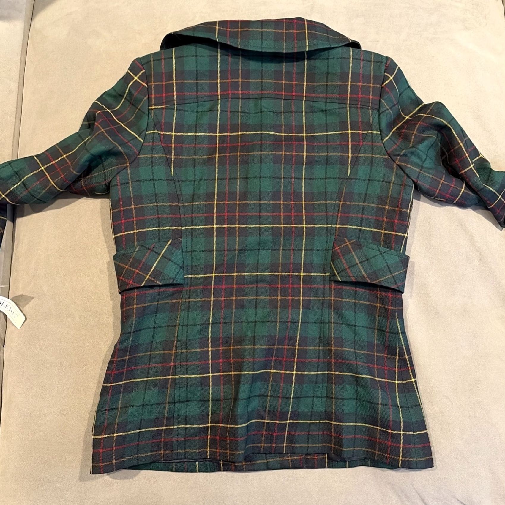 Pendleton VINTAGE Pendleton Blazer Jacket Double-Breasted Tartan Plaid 100% Virgin Wool Size 8 Women Blue And Green Regular Living? Size M / US 6-8 / IT 42-44 - 6 Thumbnail