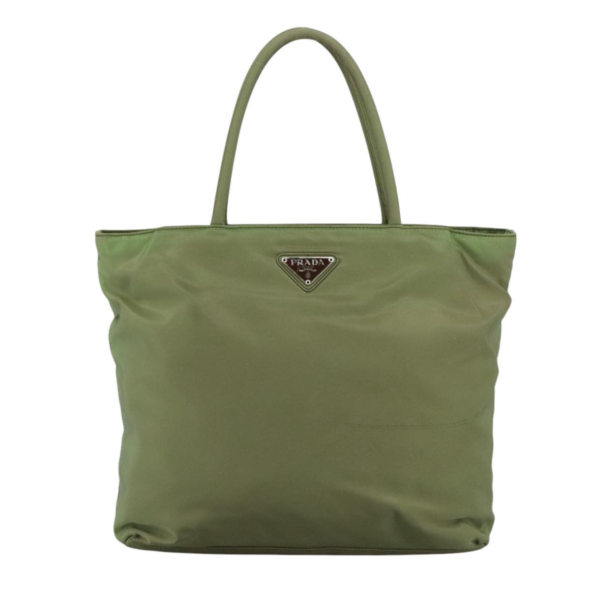 Prada Tessuto Khaki Synthetic Tote Bag (Pre-Owned) Size ONE SIZE - 1 Thumbnail