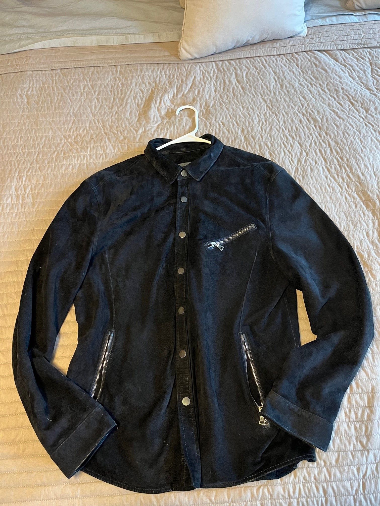 John Varvatos John Varvatos Suede Shirt Jacket L. 52 Size US L / EU 52-54 / 3 - 4 Thumbnail