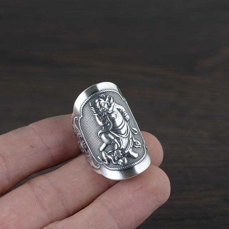 Japanese Brand × Jewelry Resizable Tide Totem Buddha Ring Size ONE SIZE - 4 Thumbnail