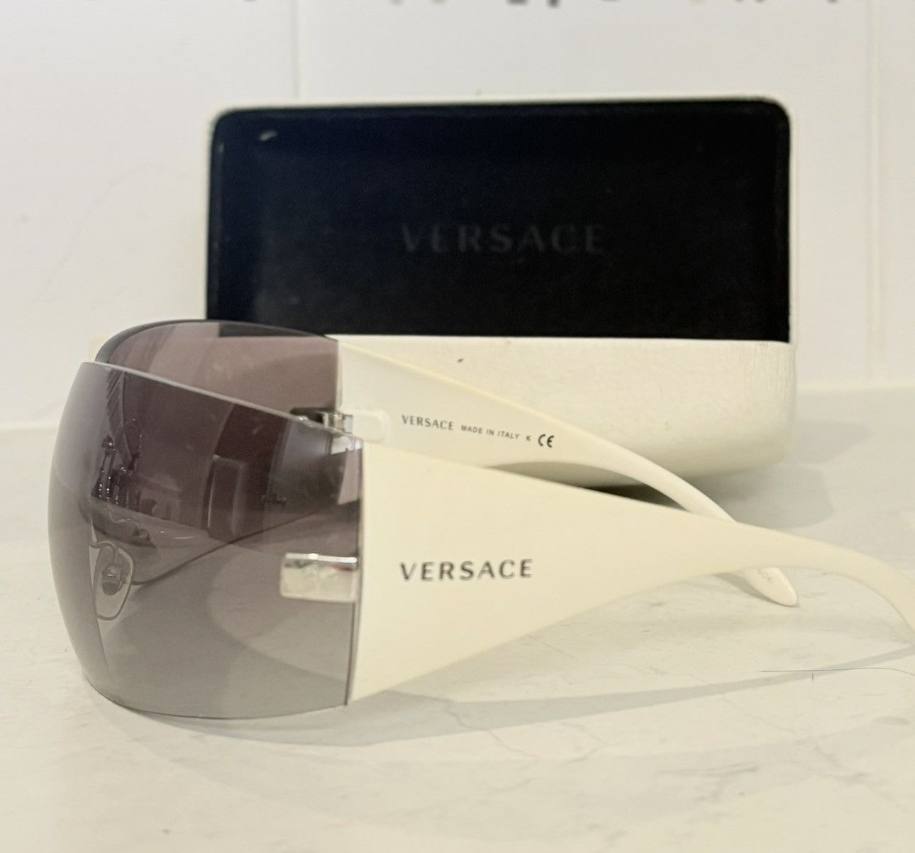 Versace Versace sheild sunglasses Size ONE SIZE - 1 Thumbnail