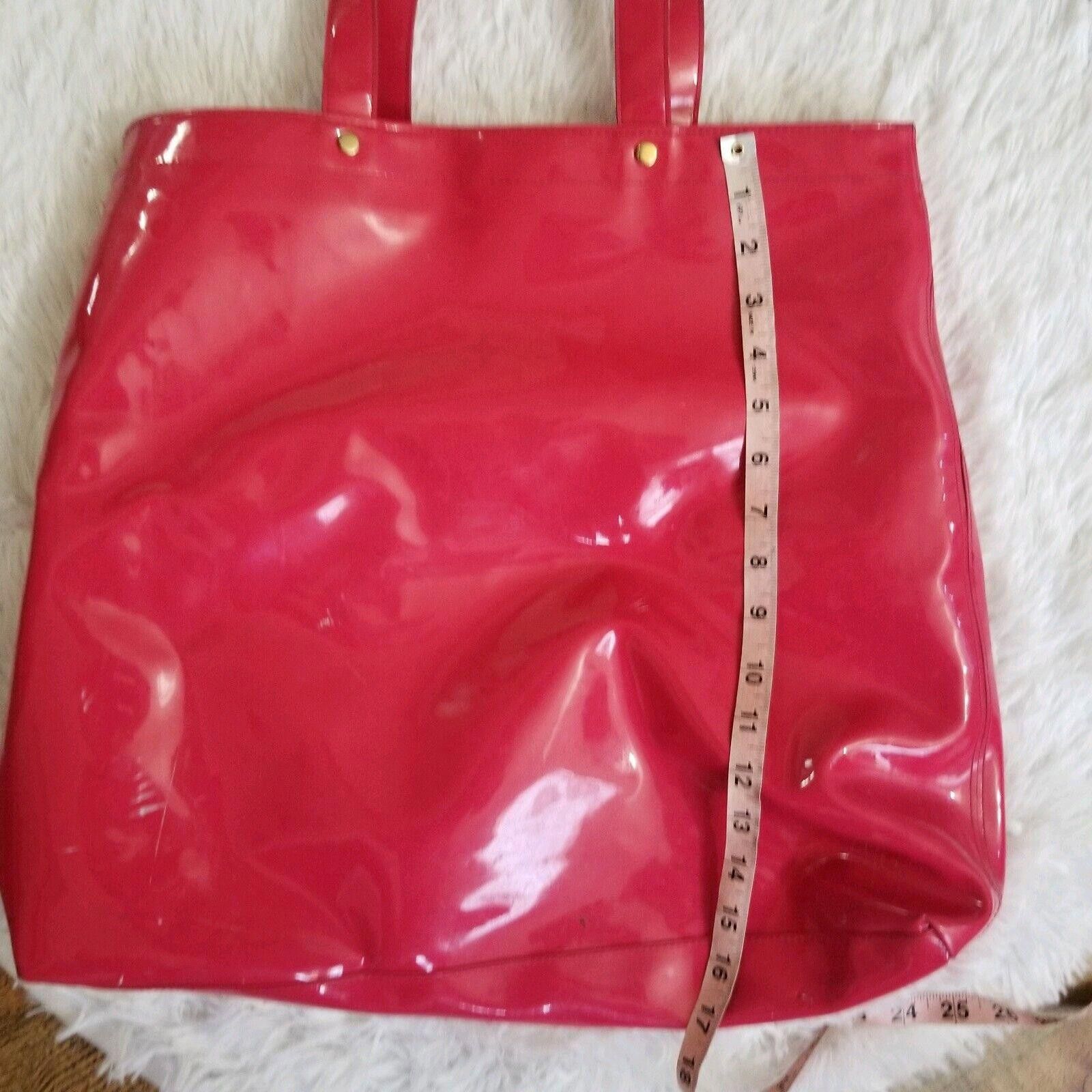 Designer Victoria Secret Bag Tote Beach medium pink wax Size ONE SIZE - 7 Thumbnail