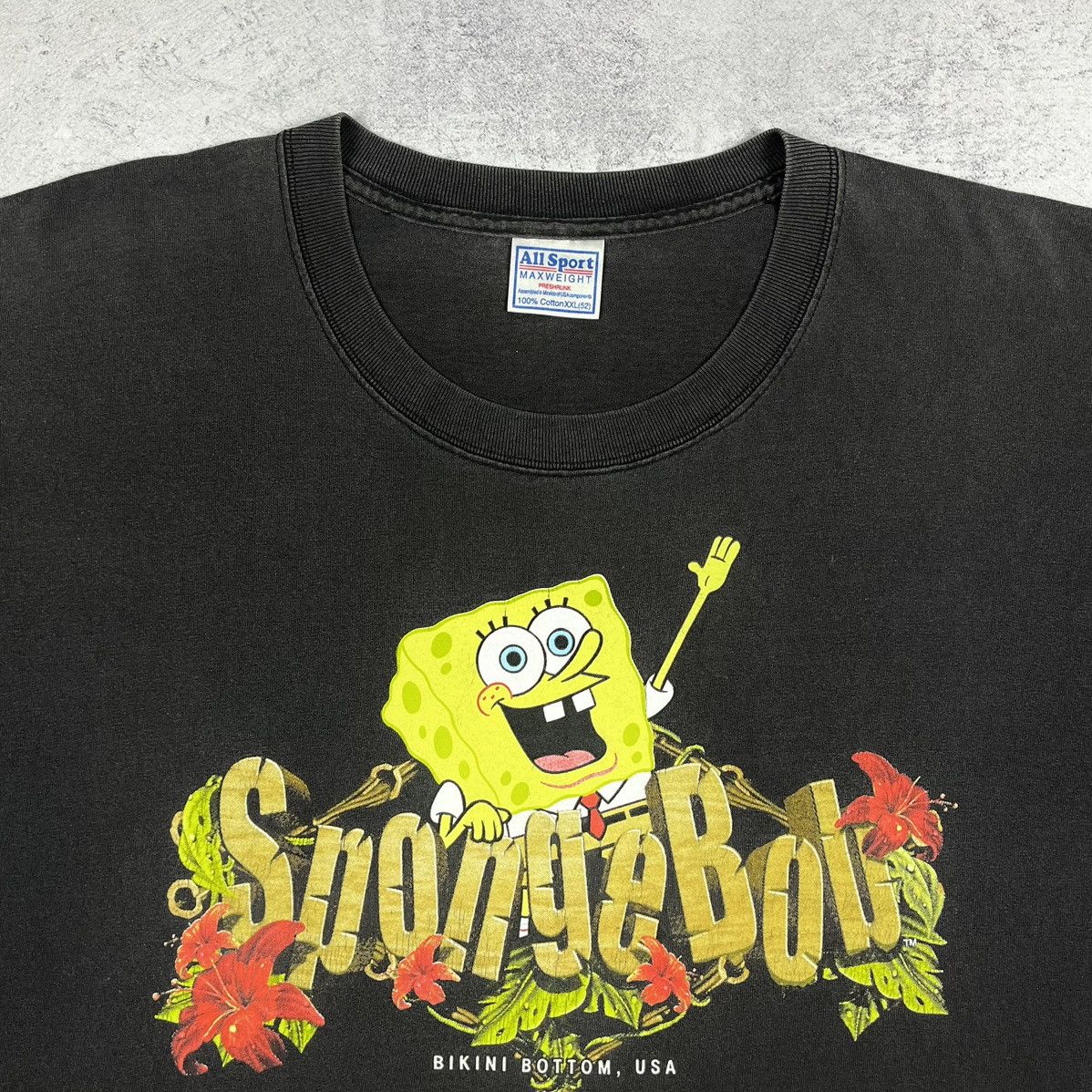 Cartoon Network Vintage Sponge Bob y2k Nickelodeon cartoon T Shirt 2000’s Size US XXL / EU 58 / 5 - 7 Thumbnail