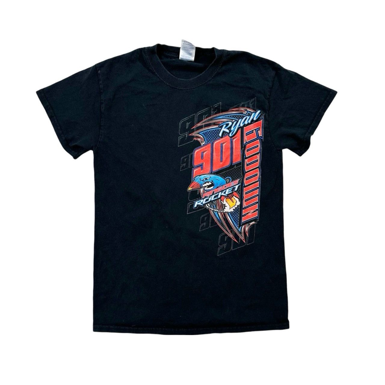 Vintage Vintage 00s Ringoes Rocket Heavy Graphic Racing T Shirt Size US S / EU 44-46 / 1 - 1 Thumbnail