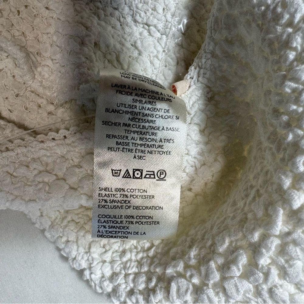 Free People NWT New Free People Seaside Marshmallow White Bodysuit Size Size M / US 6-8 / IT 42-44 - 8 Thumbnail
