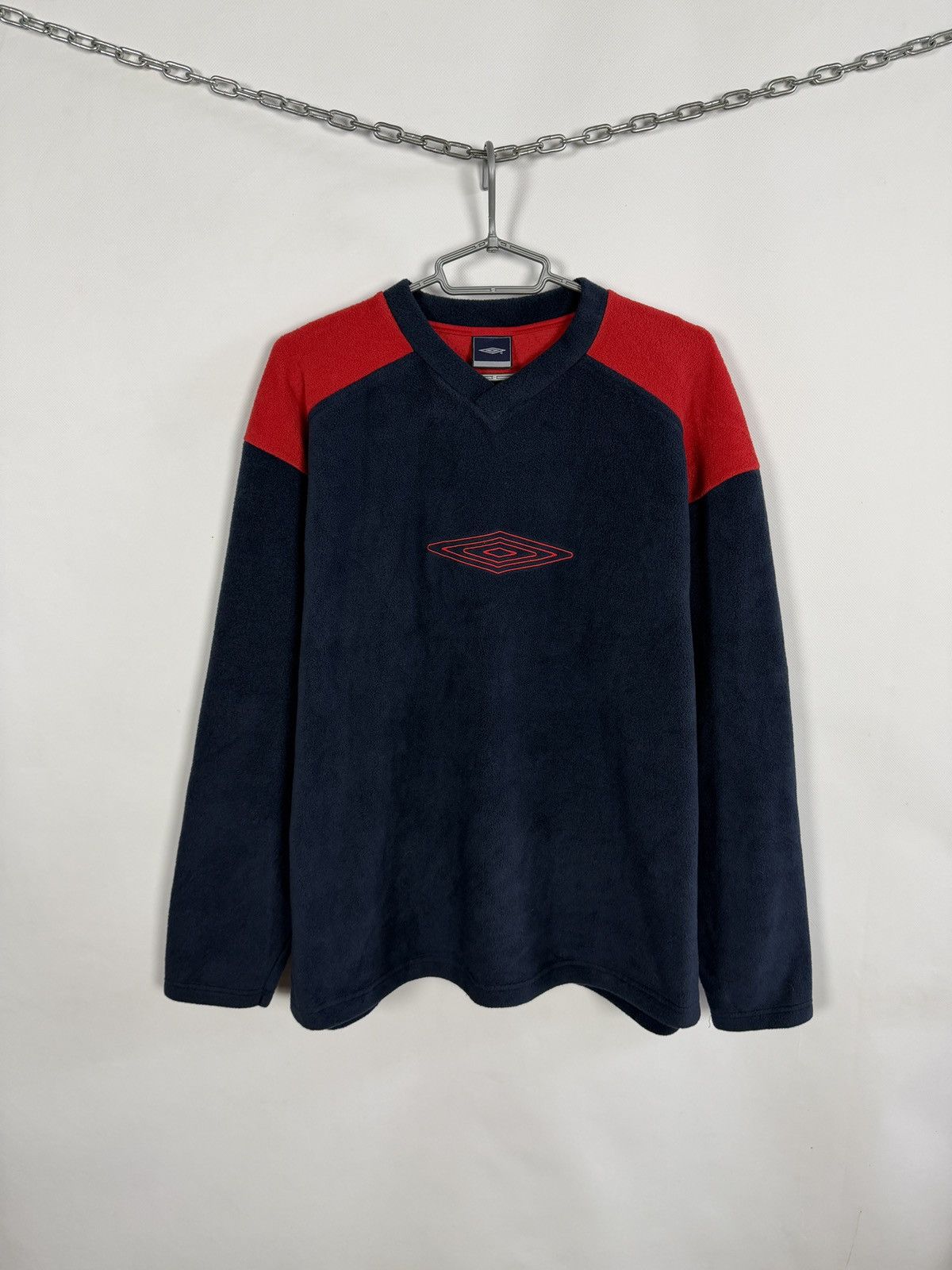 Umbro UMBRO Vintage Fleece Pullover Big Logo Sweatshirt Size L Size US L / EU 52-54 / 3 - 1 Thumbnail