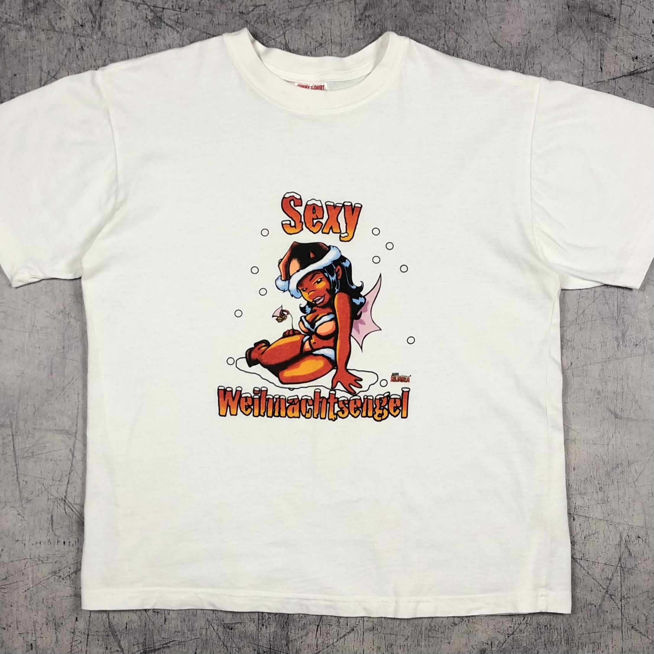 Vintage Y2K Sexy Hot Christmas Angel Tee Size US M / EU 48-50 / 2 - 1 Thumbnail