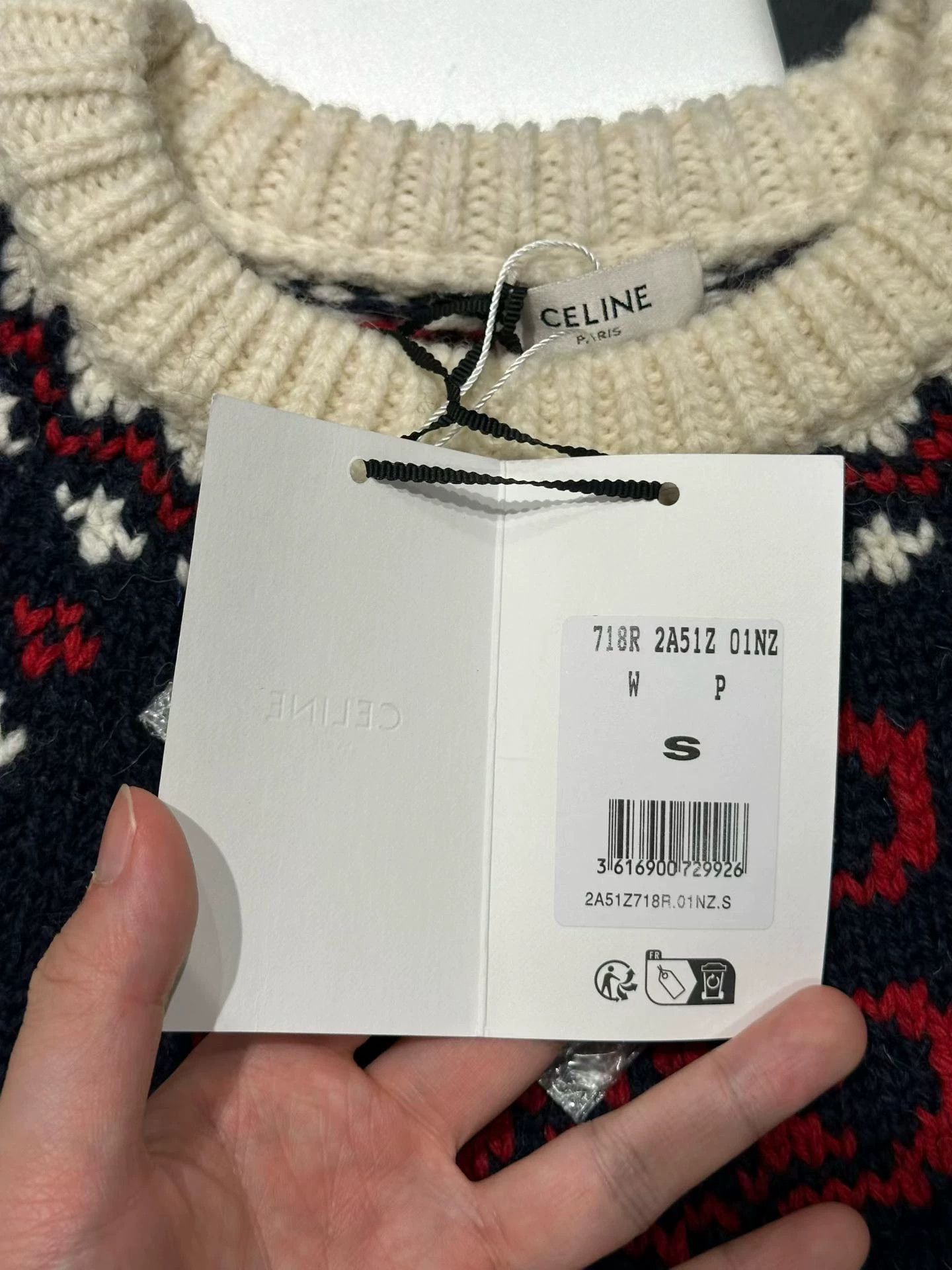 Celine Celine Arc de Triomphe Sweater Size S New with Tags Size S / US 4 / IT 40 - 3 Thumbnail